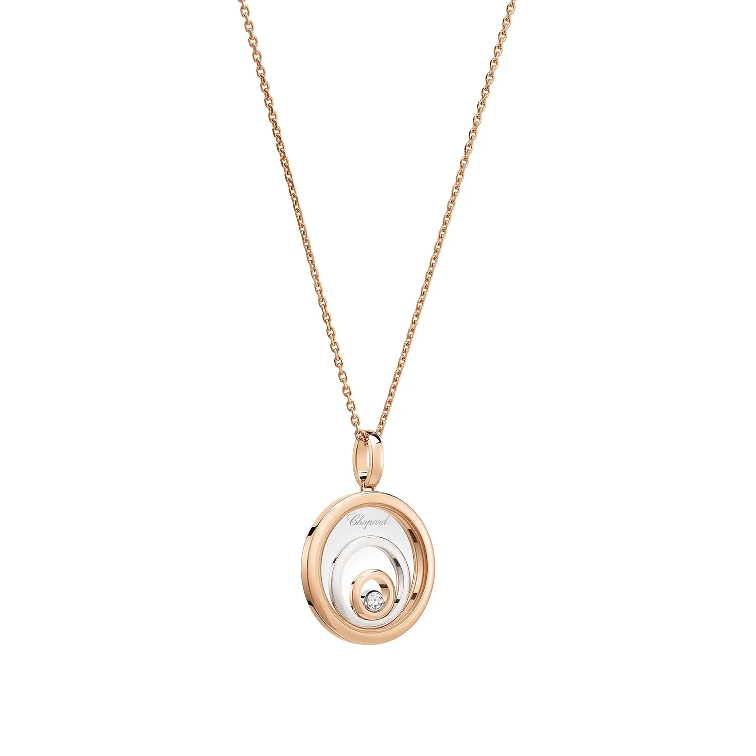 18ct Rose and White Gold Happy Spirit Pendant - Image 3