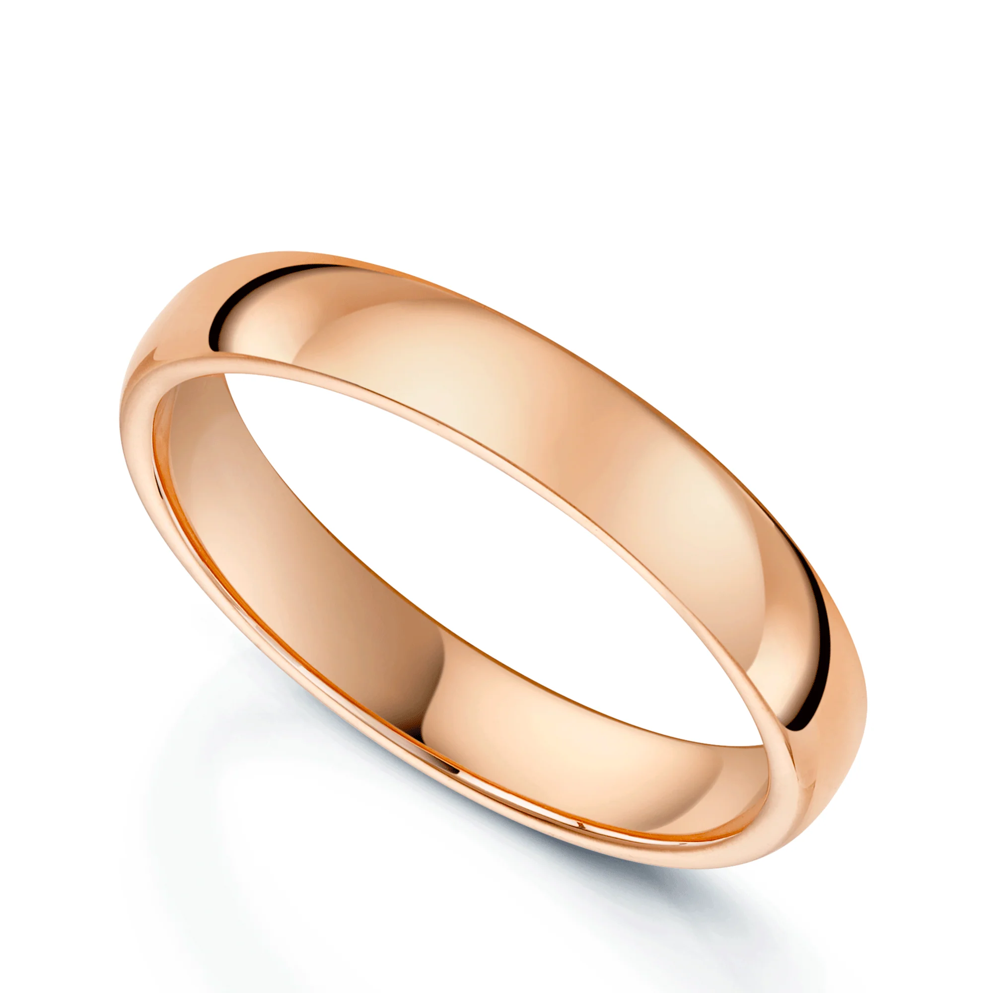18ct Rose Gold Classic Court Ladies Wedding Ring - Image 3