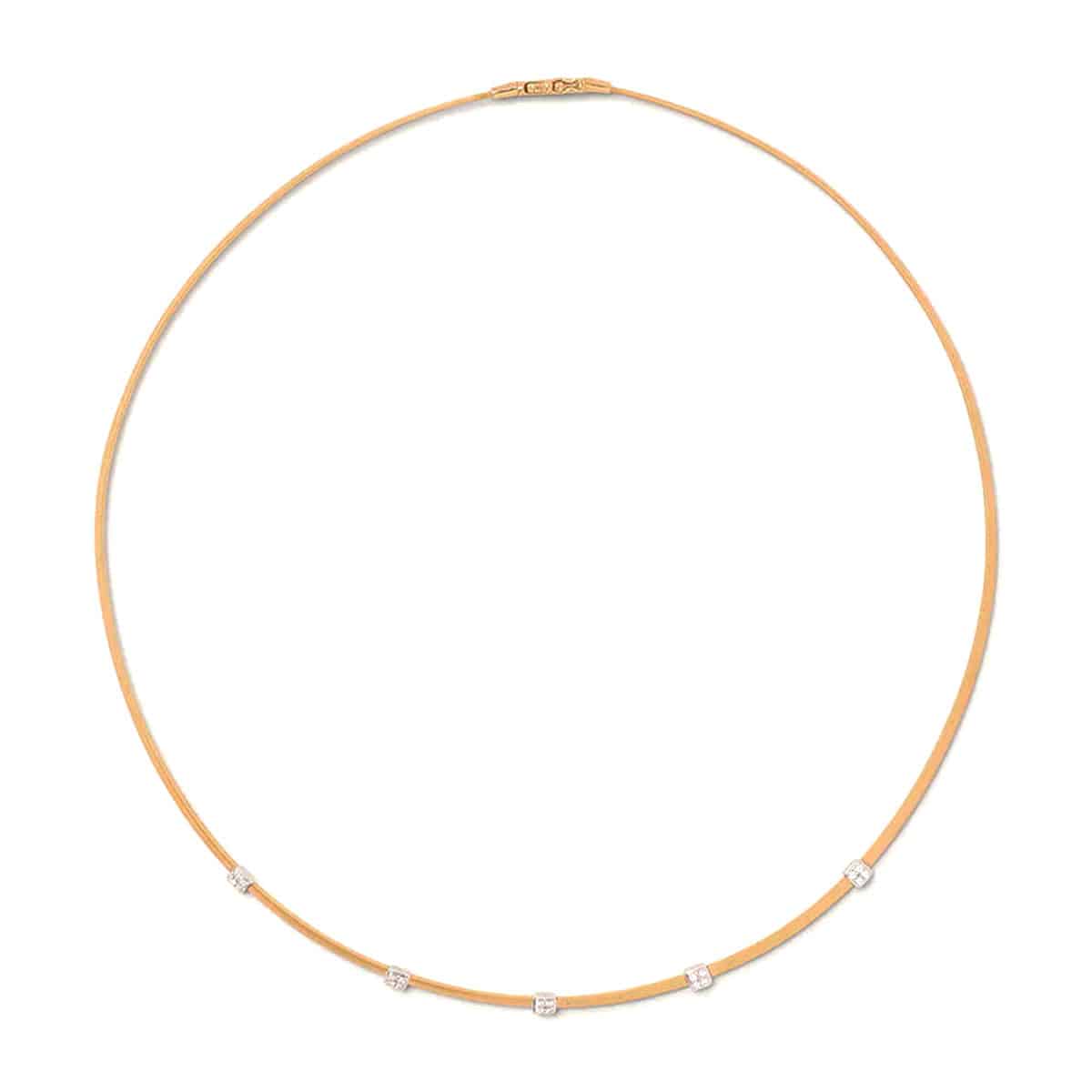 18ct Yellow And White Gold Masai Diamond Set Necklace - Image 5