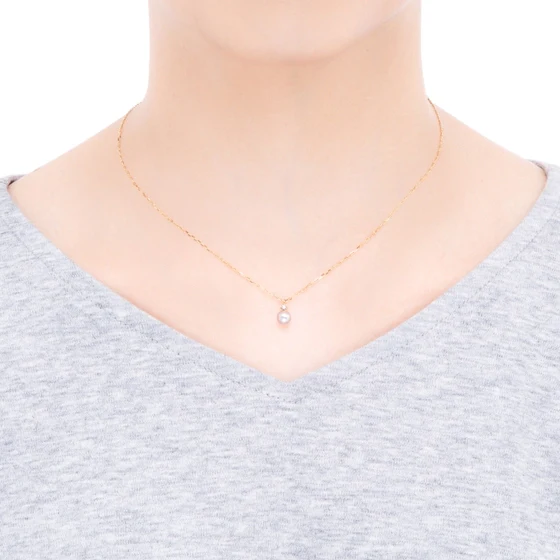 18ct Yellow Gold Akoya Pearl And Diamond Pendant - Image 2