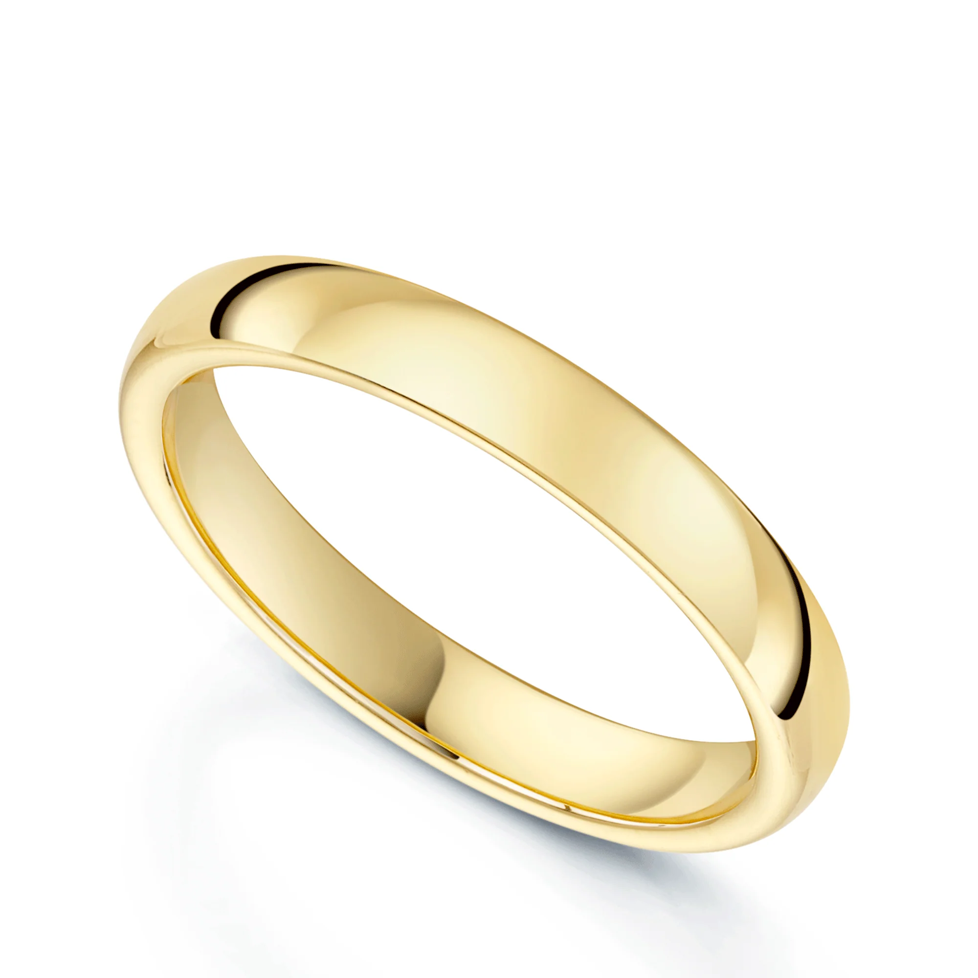18ct Yellow Gold Classic Court Ladies Wedding Ring - Image 3