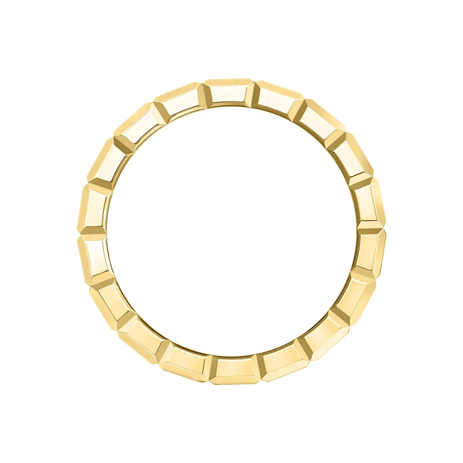 18ct Yellow Gold Ice Cube Medium Ring - Image 3