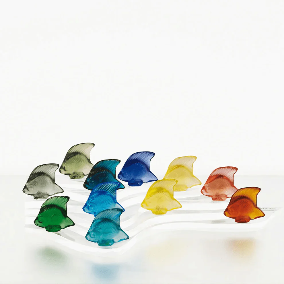 Anise Green Crystal Fish Sculpture - Image 2