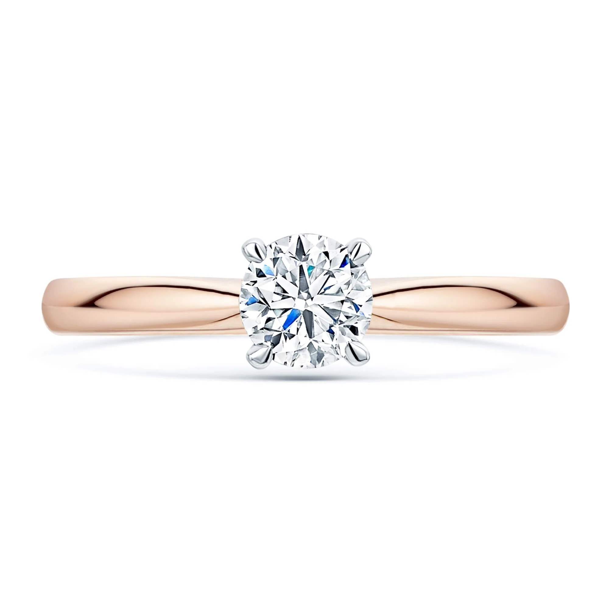 Simply Solitaire Collection 18ct Rose Gold Diamond Solitaire Engagement Ring GIA Certified 0.50 Carat - Image 3