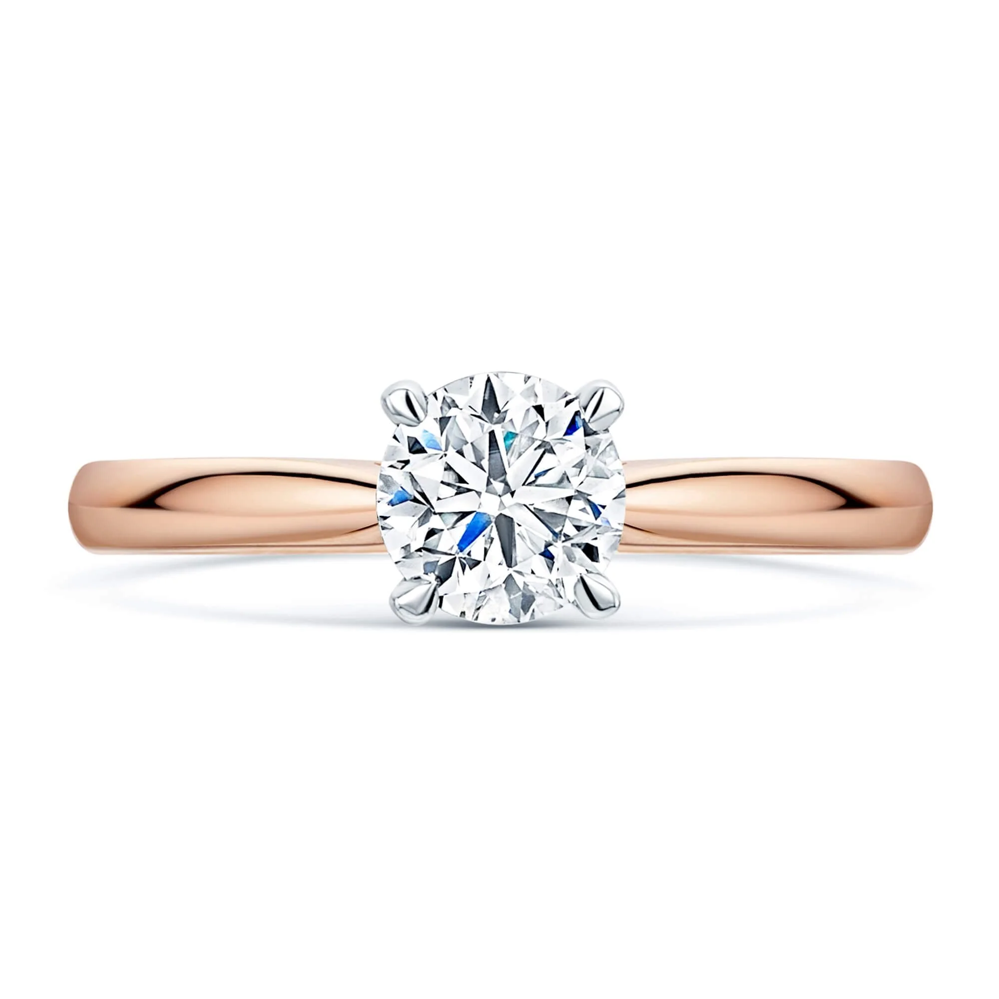 Simply Solitaire Collection 18ct Rose Gold Diamond Solitaire Engagement Ring GIA Certified 0.70 Carat - Image 3