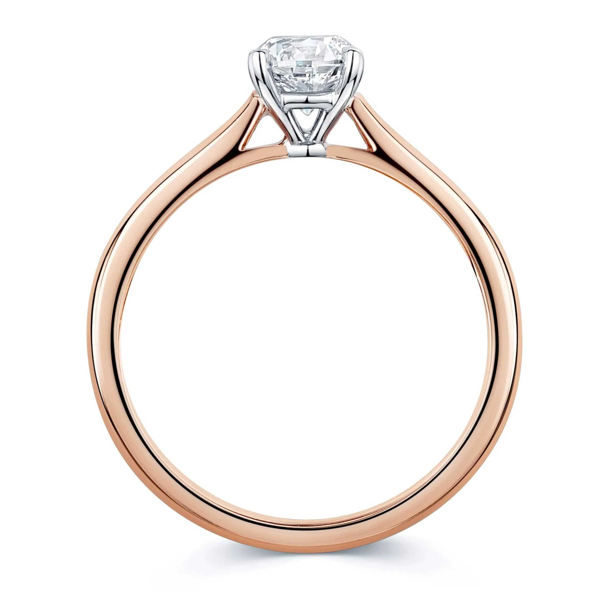 Simply Solitaire Collection 18ct Rose Gold Diamond Solitaire Engagement Ring GIA Certified 0.70 Carat - Image 4