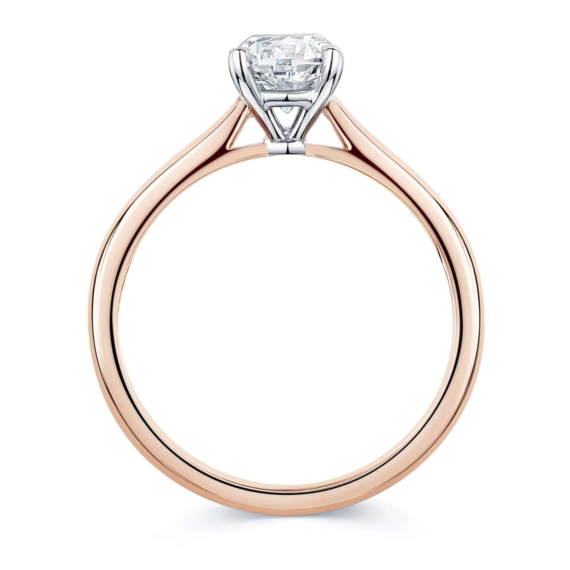 Simply Solitaire Collection 18ct Rose Gold Diamond Solitaire Engagement Ring GIA Certified 1.00 Carat - Image 3