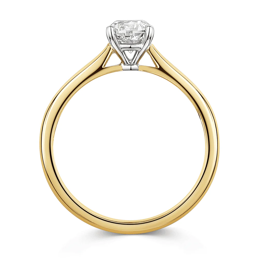 Simply Solitaire Collection 18ct Yellow Gold Diamond Solitaire Engagement Ring GIA Certified 0.50 Carat - Image 4