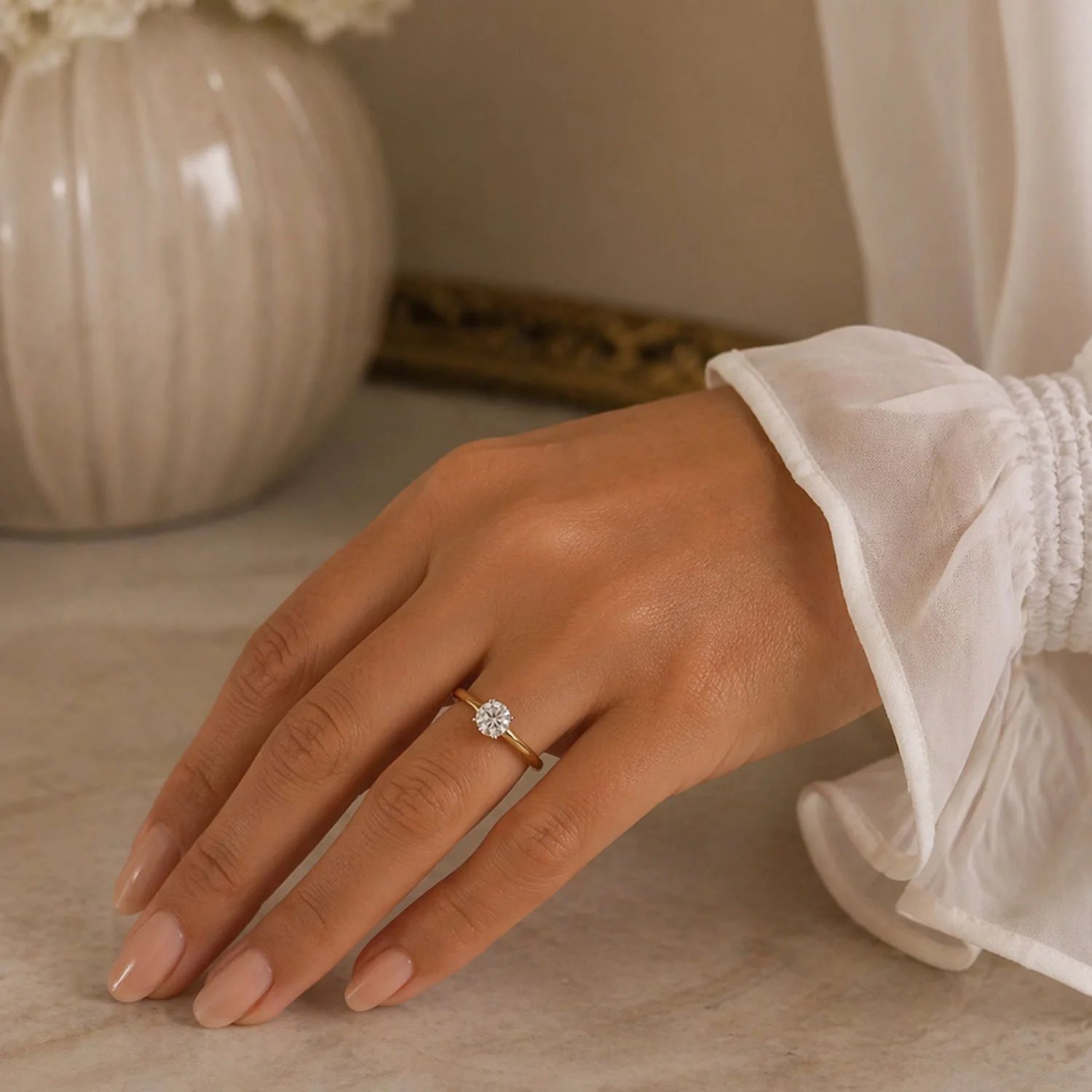 Simply Solitaire Collection 18ct Yellow Gold Diamond Solitaire Engagement Ring GIA Certified 0.70 Carat - Image 2