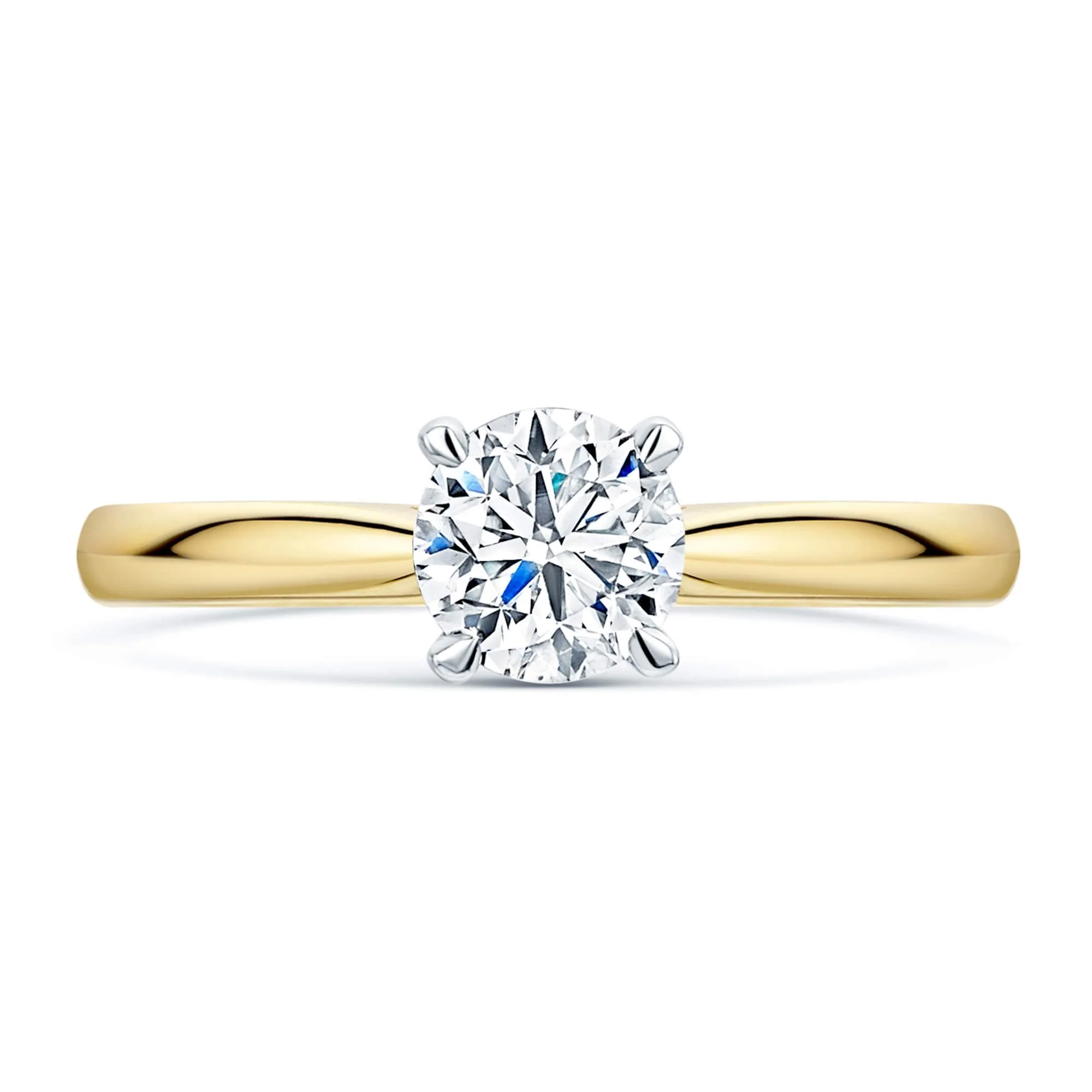 Simply Solitaire Collection 18ct Yellow Gold Diamond Solitaire Engagement Ring GIA Certified 0.70 Carat - Image 3