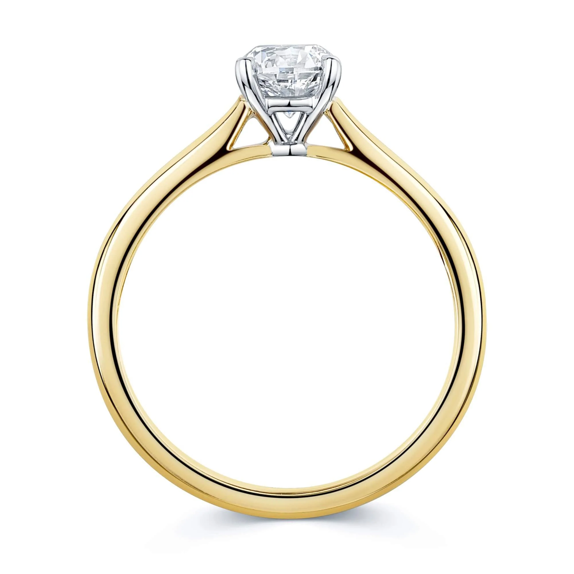 Simply Solitaire Collection 18ct Yellow Gold Diamond Solitaire Engagement Ring GIA Certified 0.70 Carat - Image 4