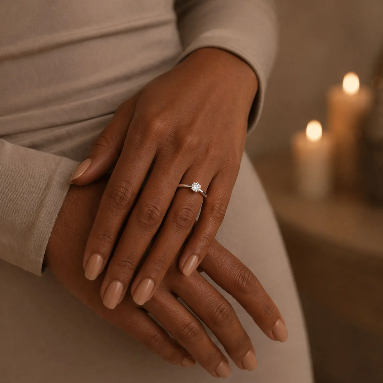 Simply Solitaire Collection Platinum Set Diamond Solitaire Engagement Ring GIA Certified 0.50 Carat - Image 2