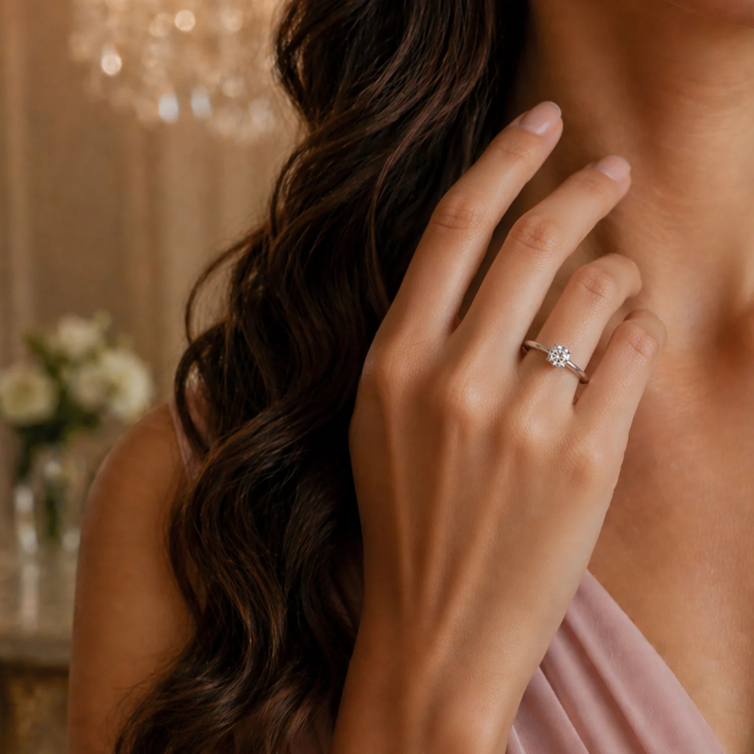 Simply Solitaire Collection Platinum Set & Diamond Solitaire Engagement Ring GIA Certified 0.70 Carat - Image 2