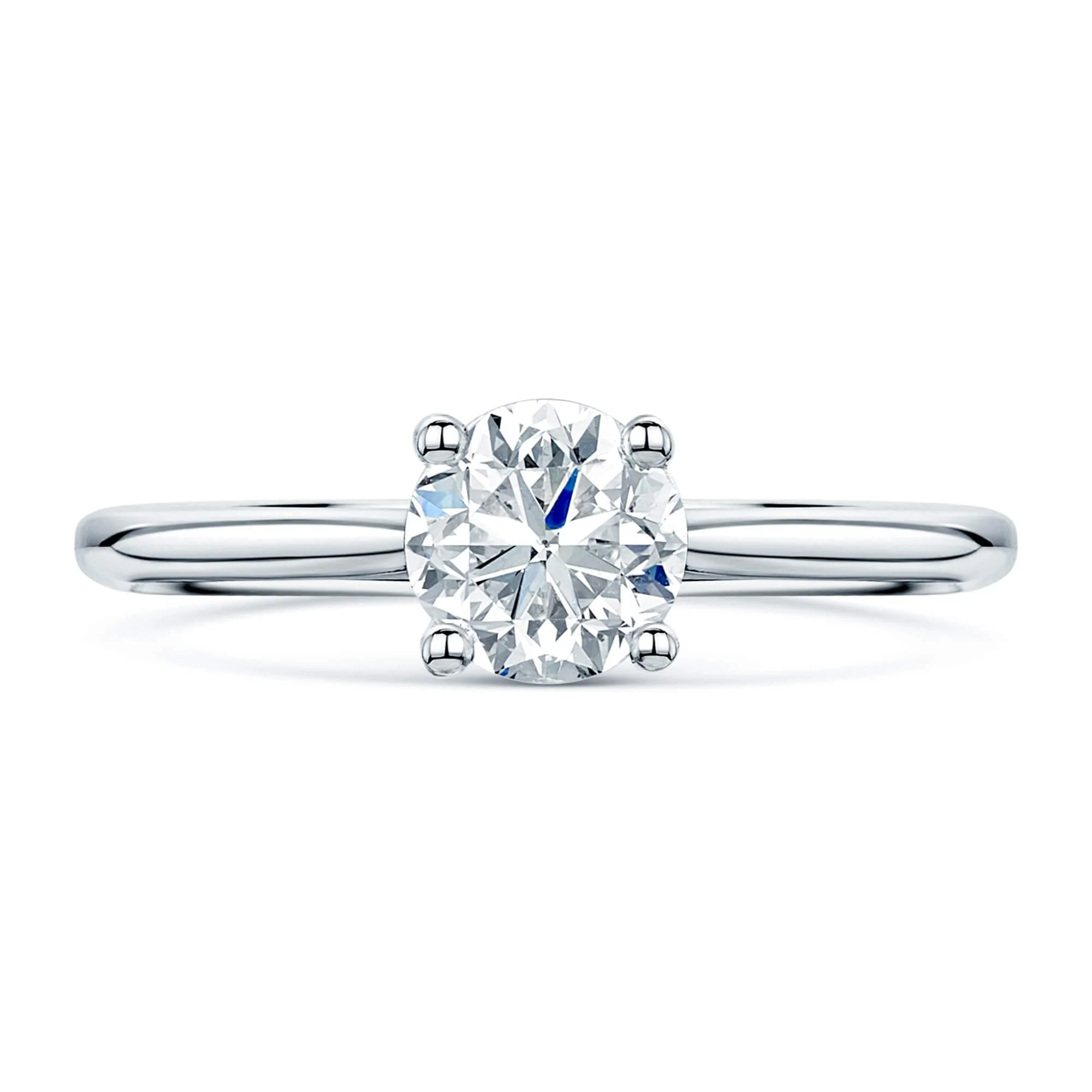 Simply Solitaire Collection Platinum Set Diamond Solitaire Engagement Ring GIA Certified 1.00 Carat - Image 4