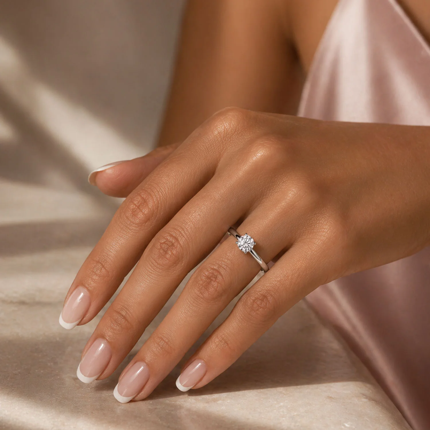 Simply Solitaire Collection Platinum Set and Diamond Solitaire Engagement Ring GIA Certified 1.00 Carat - Image 2