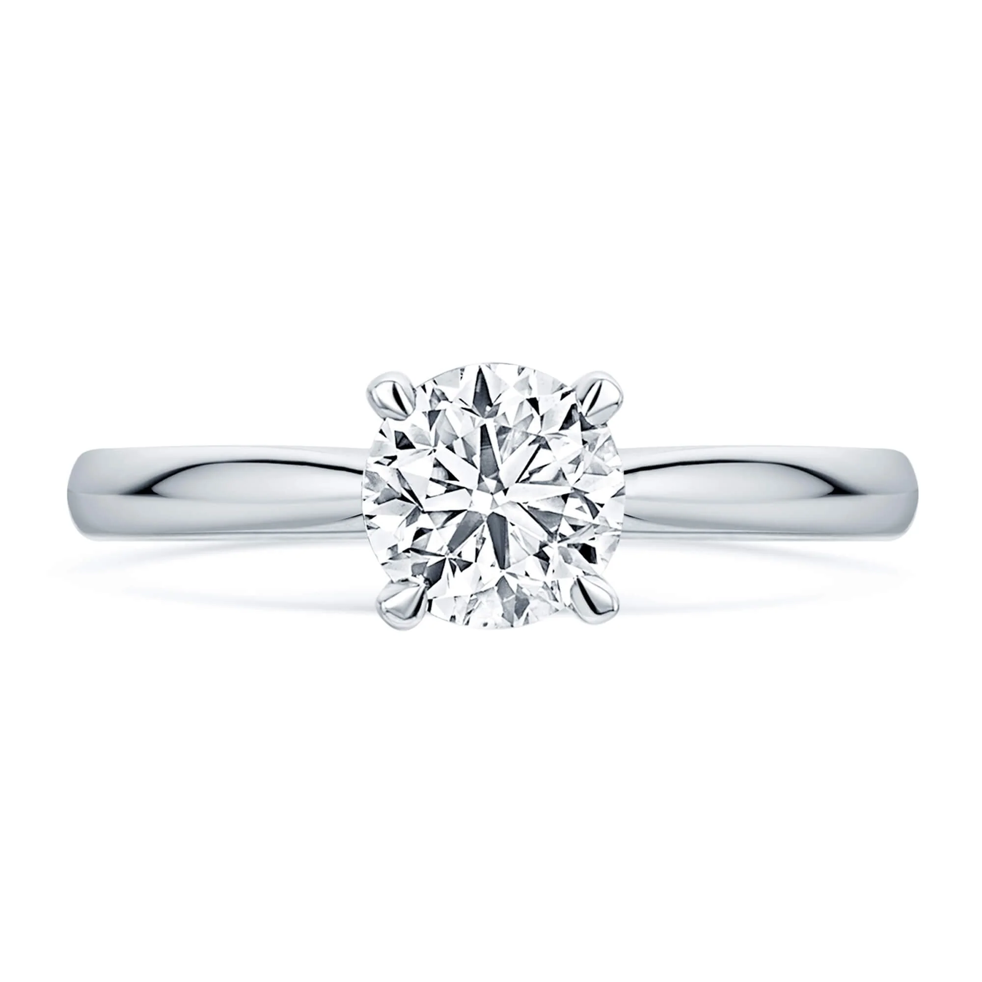 Simply Solitaire Collection Platinum Set & Diamond Solitaire Engagement Ring GIA Certified 1.00 Carat - Image 3