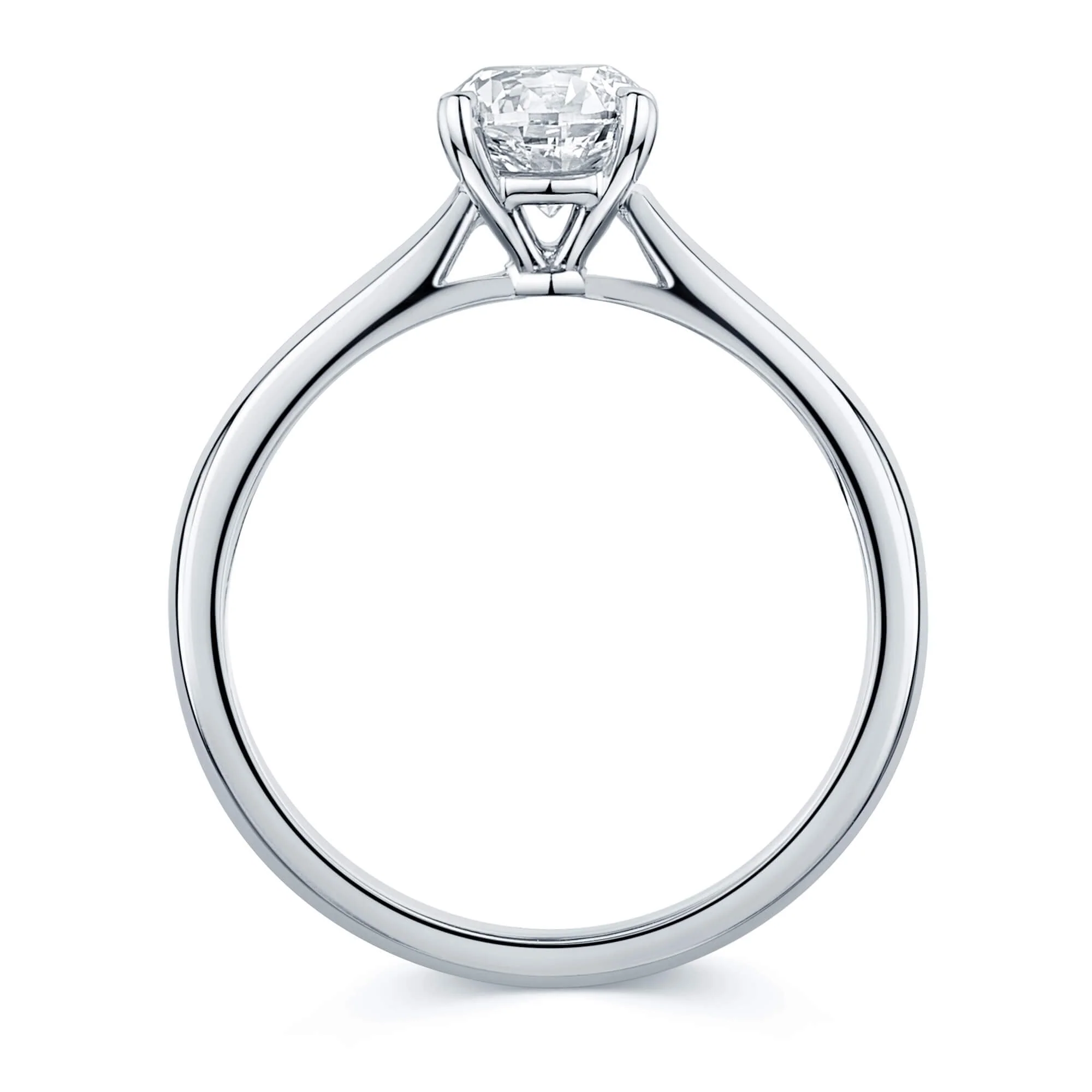 Simply Solitaire Collection Platinum Set & Diamond Solitaire Engagement Ring GIA Certified 1.00 Carat - Image 4