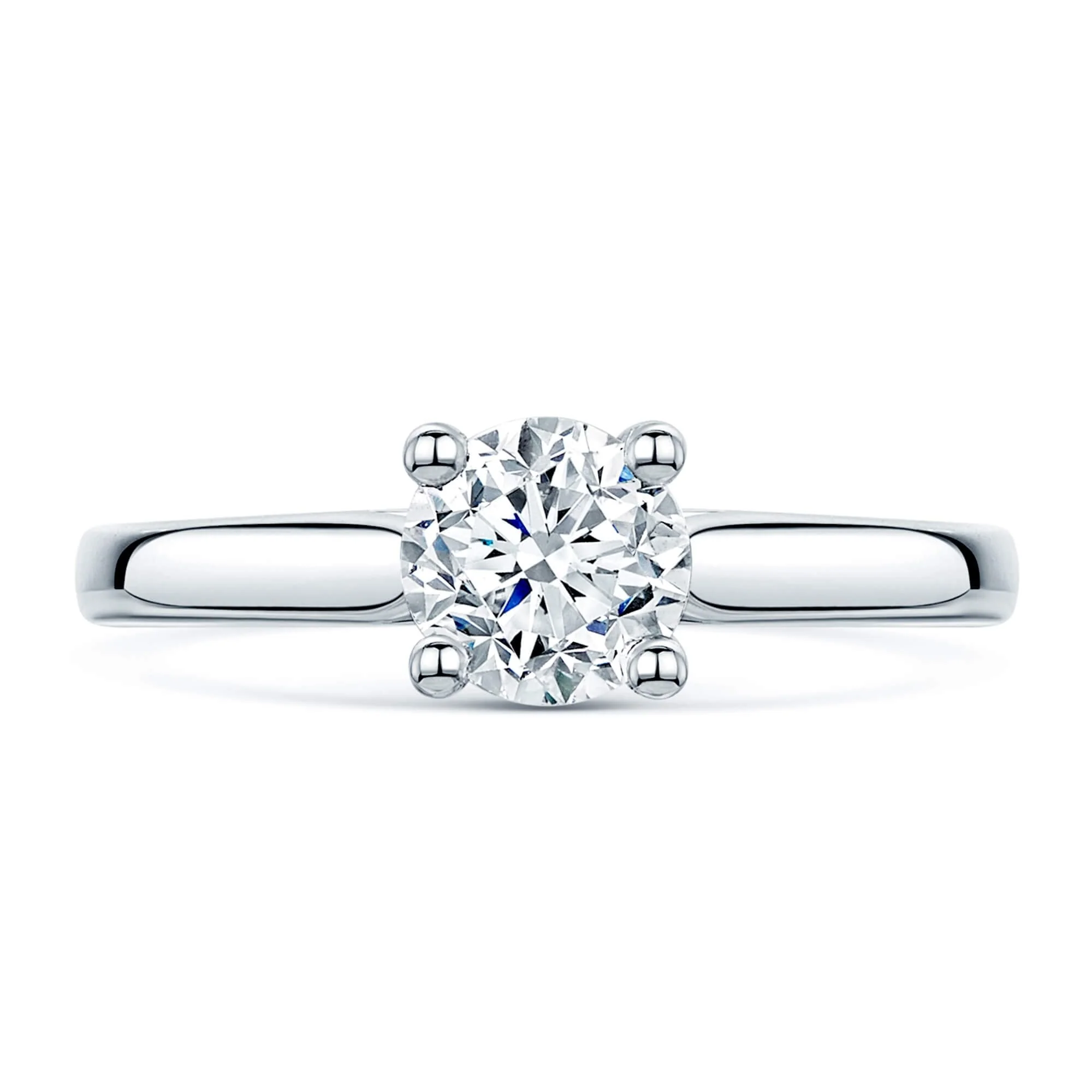 Simply Solitaire Collection Platinum Set and Diamond Solitaire Engagement Ring GIA Certified 1.00 Carat - Image 3