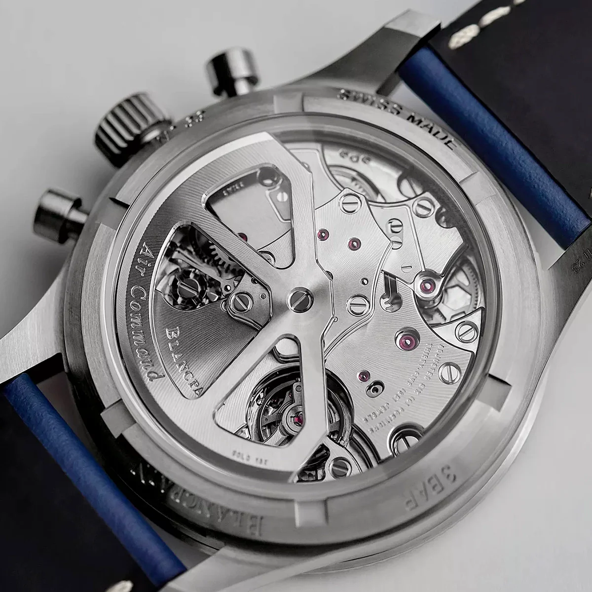 Air Command Flyback Chronograph 42.5mm Blue Dial Titanium Watch - Image 8