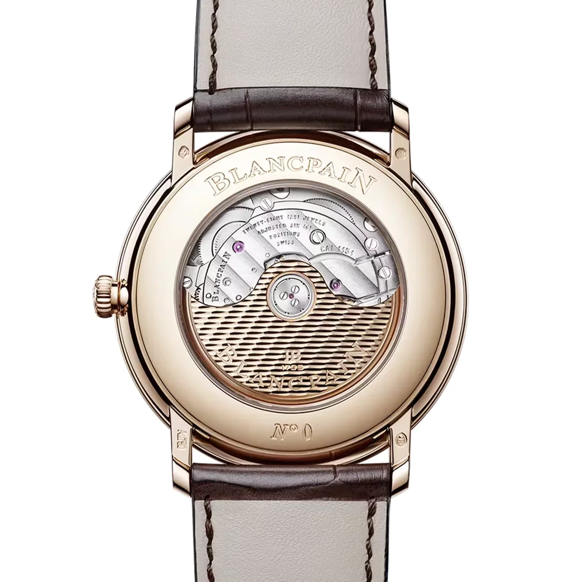 Villeret Ultraplate 40mm 18ct Rose Gold White Roman Dial Watch - Image 4