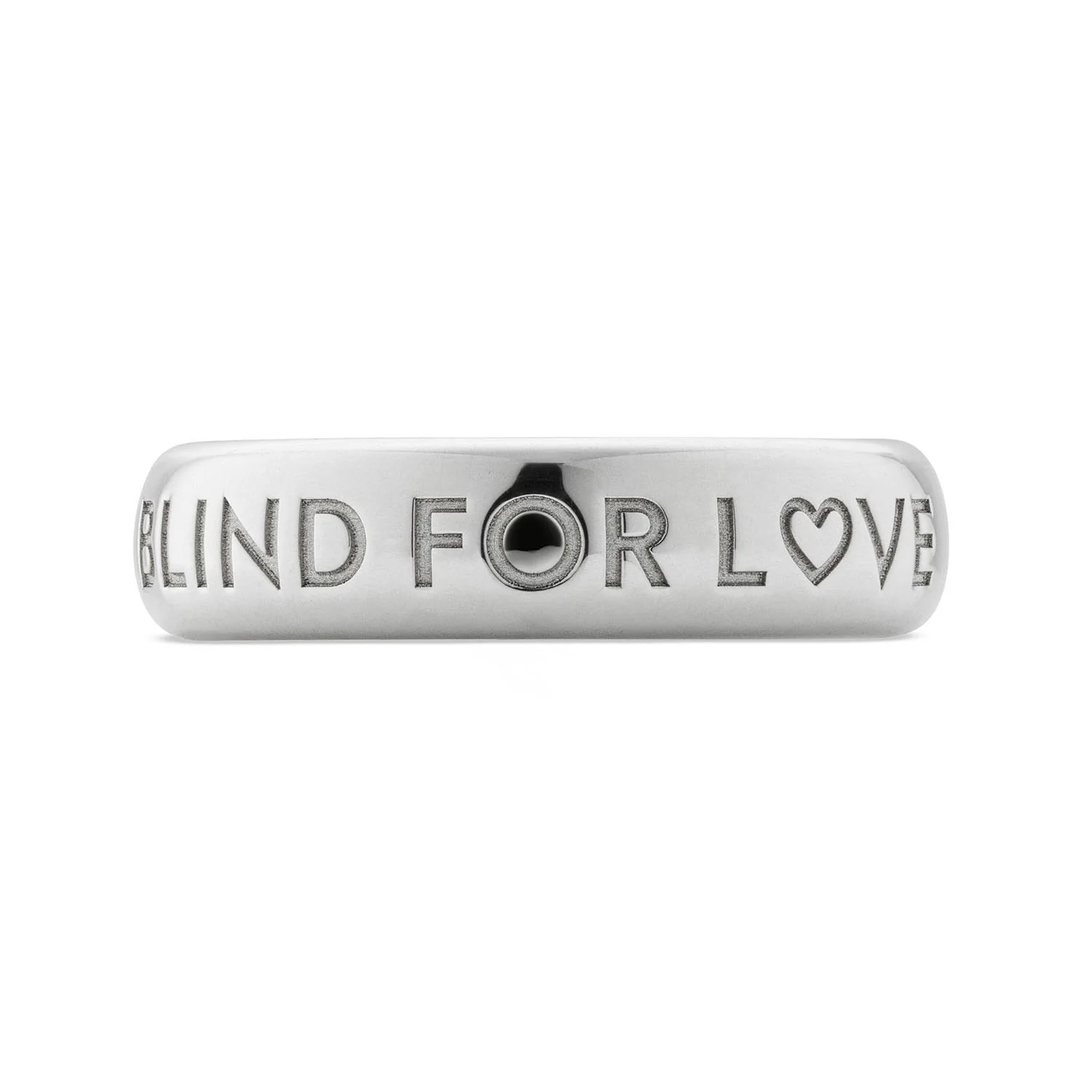 Blind For love Sterling Silver 5mm Ring - Image 3