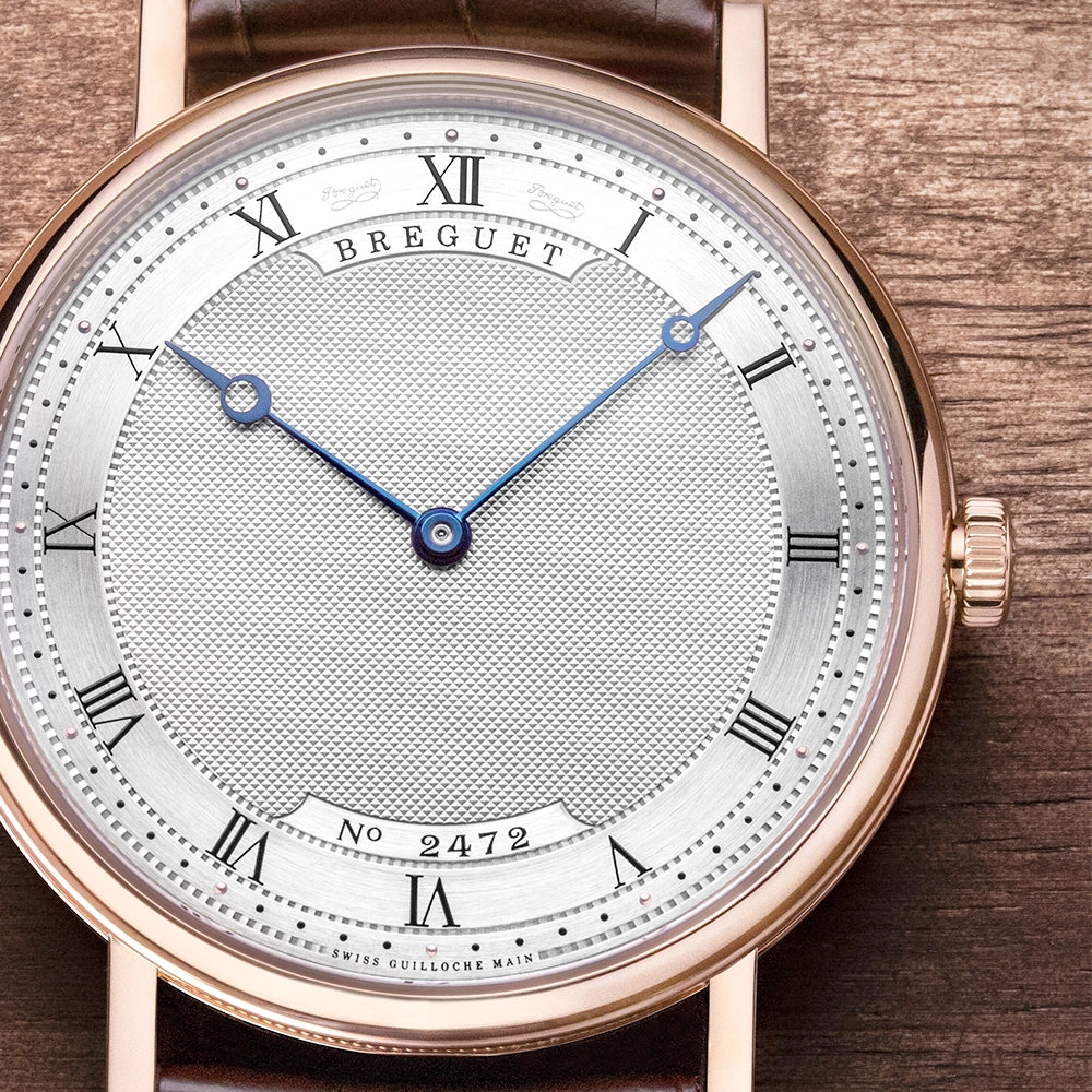 Classique 5157 38mm 18ct Rose Gold Silver Guilloche Dial Watch - Image 3