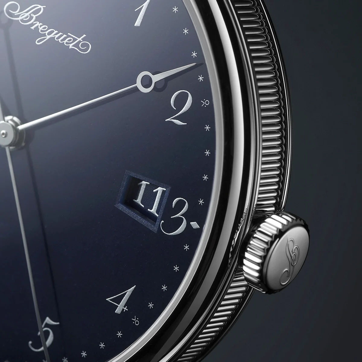 Classique 5177 38mm Blue Enamel Dial Automatic Strap Watch - Image 5