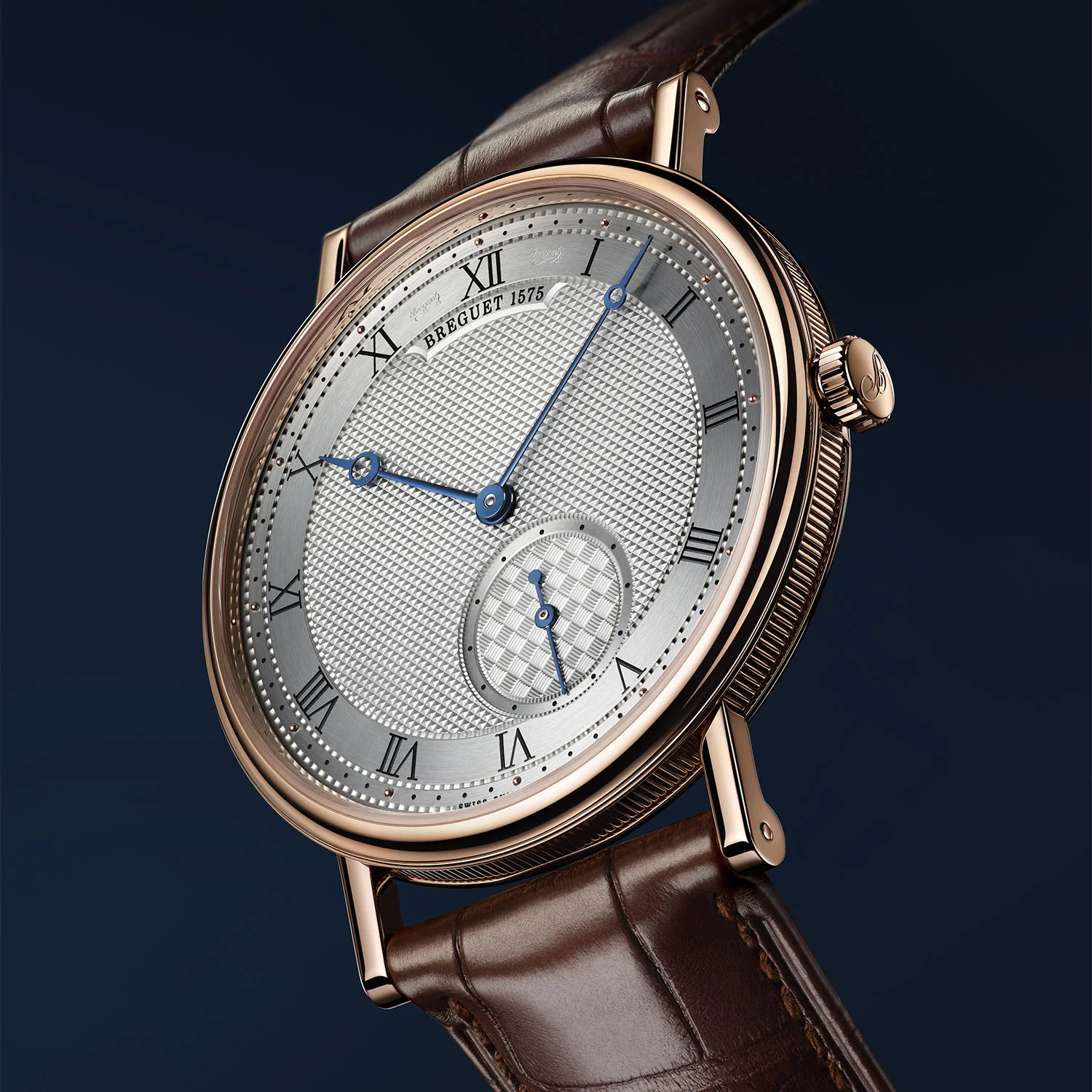 Classique 7147 40mm 18ct Rose Gold Automatic Strap Watch - Image 2