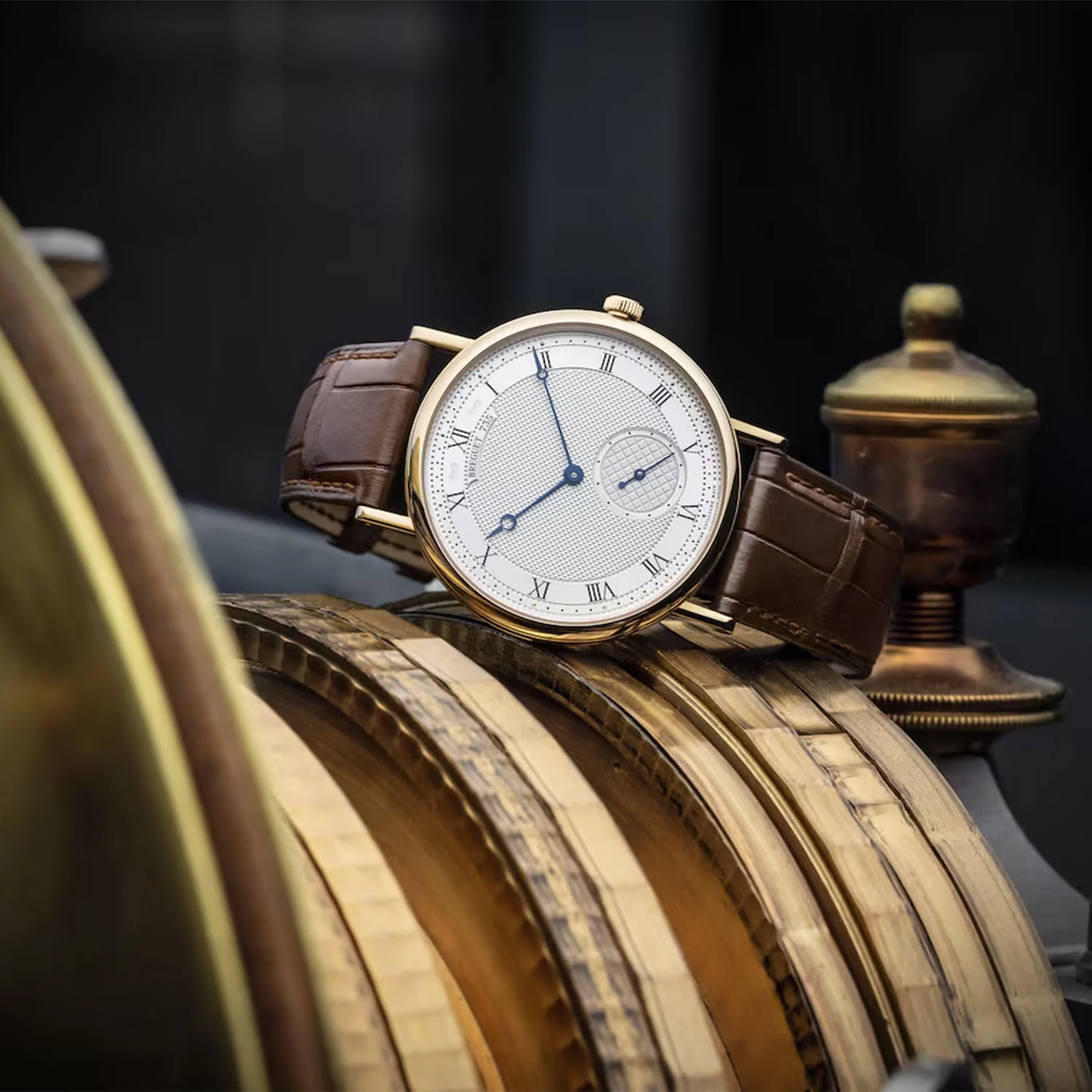 Classique 7147 40mm 18ct Rose Gold Automatic Strap Watch - Image 3