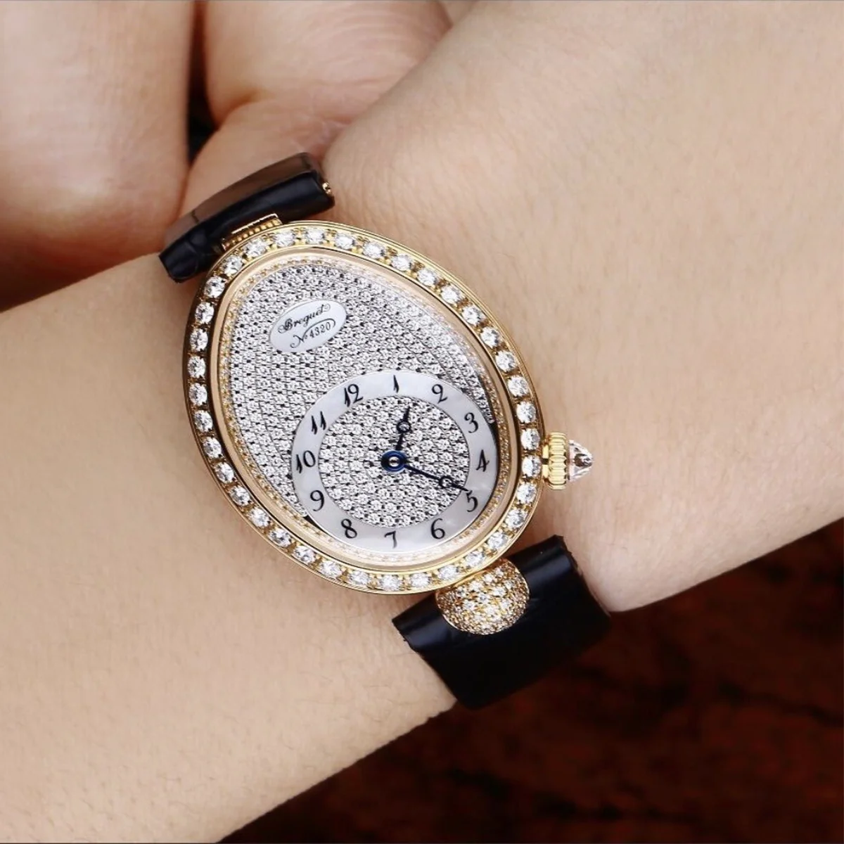 Reine de Naples 18ct Rose Gold Ladies Strap Watch - Image 2