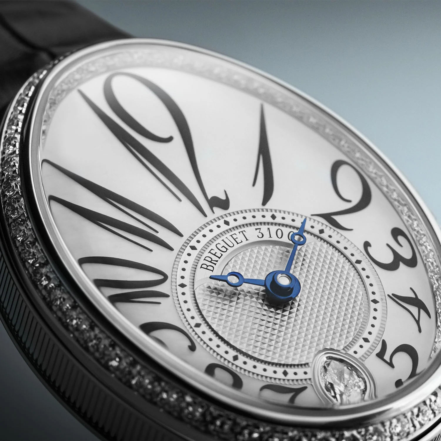 Reine de Naples 18ct White Gold & Mother of Pearl Strap Watch - Image 4