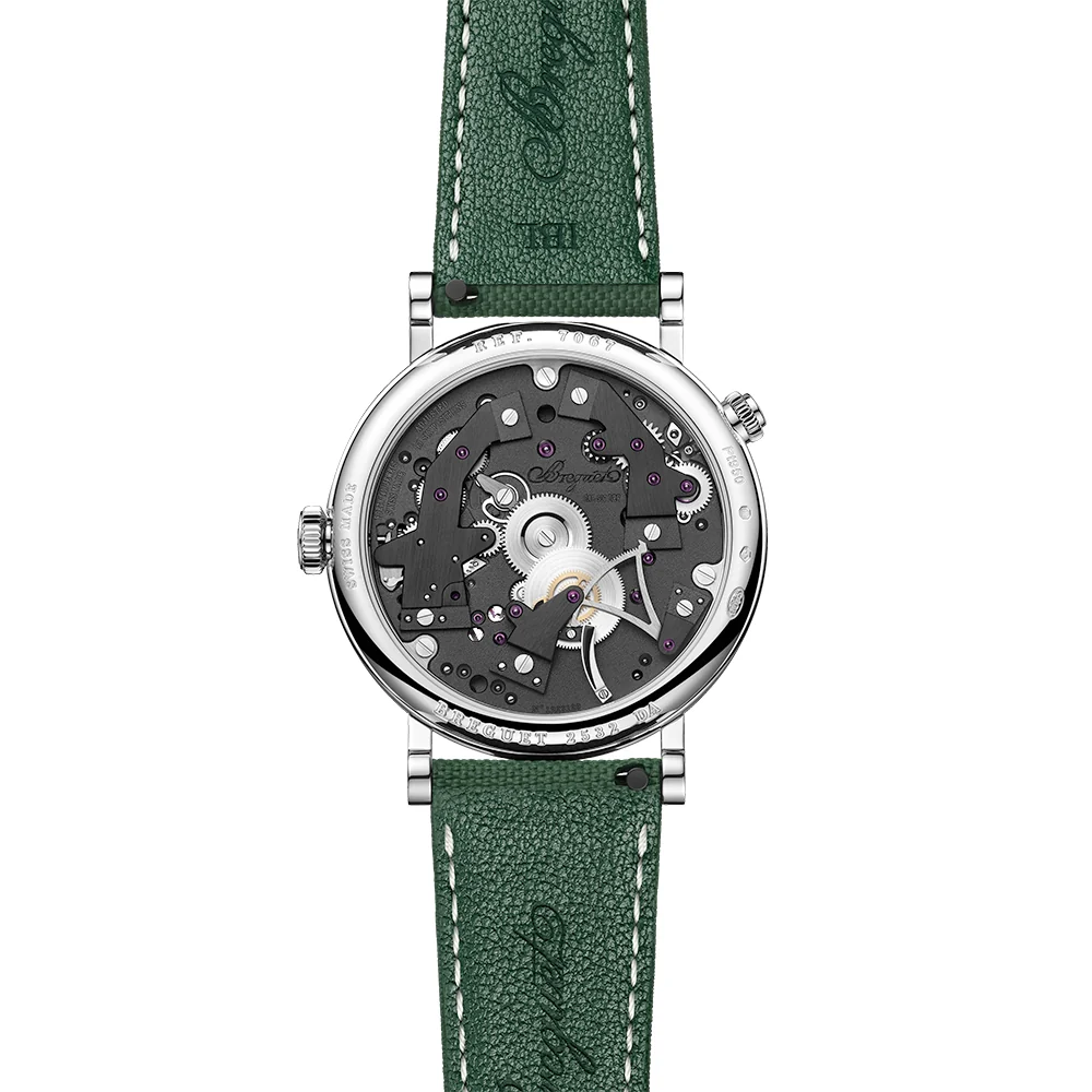 Tradition GMT 7067 18ct White Gold Green Gradient Skeleton Dial Watch - Image 2