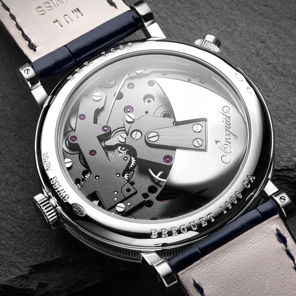 Tradition Quantieme Retrograde 7597 18ct White Gold Skeleton Dial Watch - Image 4