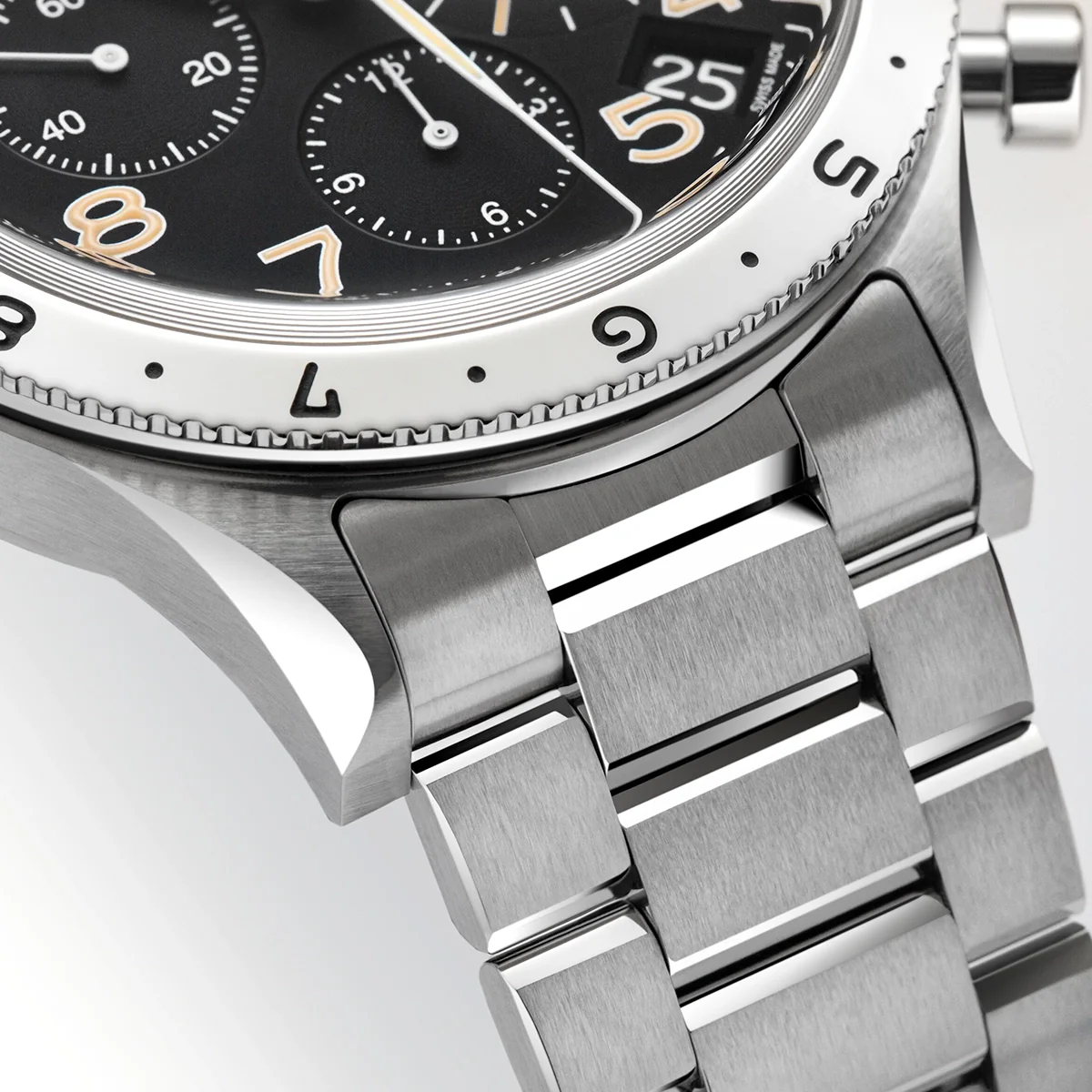Type XX Chronographe 2067 42mm Black Dial Mens Bracelet Watch - Image 4