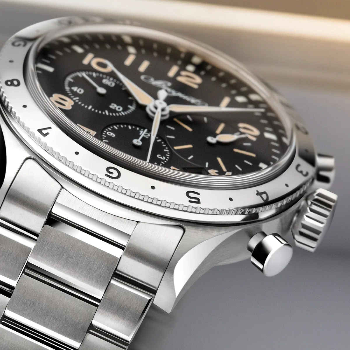 Type XX Chronographe 2067 42mm Black Dial Mens Bracelet Watch - Image 5