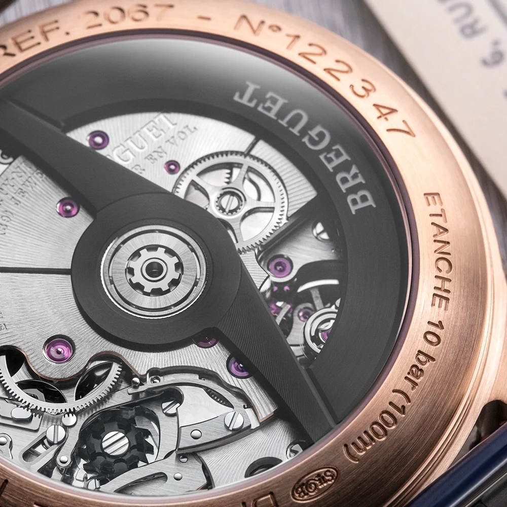 Type XX Chronographe 2067 18ct Rose Gold Blue Dial Mens Watch - Image 6