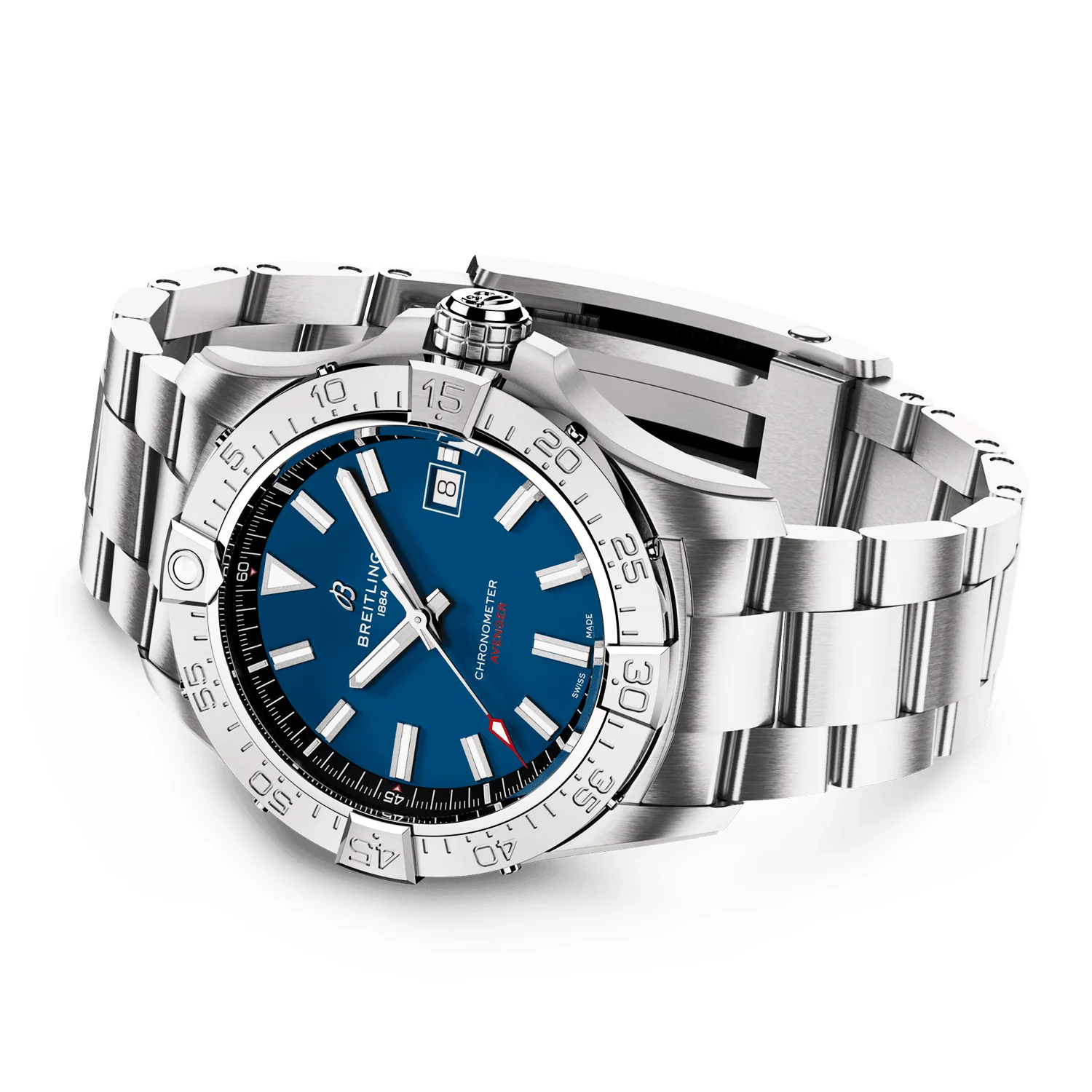Avenger 42mm Blue Dial Automatic Bracelet Watch - Image 3