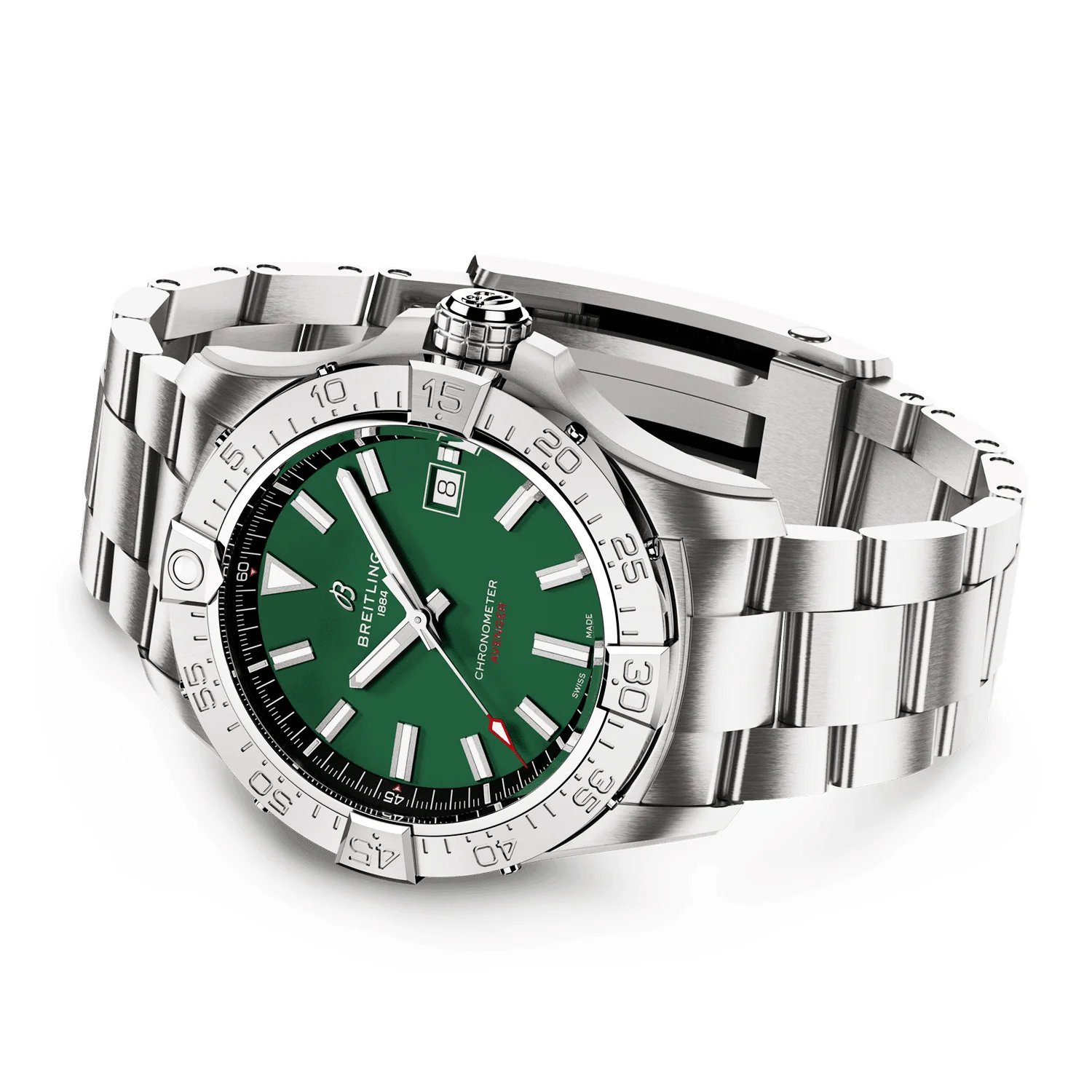 Avenger 42mm Green Dial Automatic Bracelet Watch - Image 3
