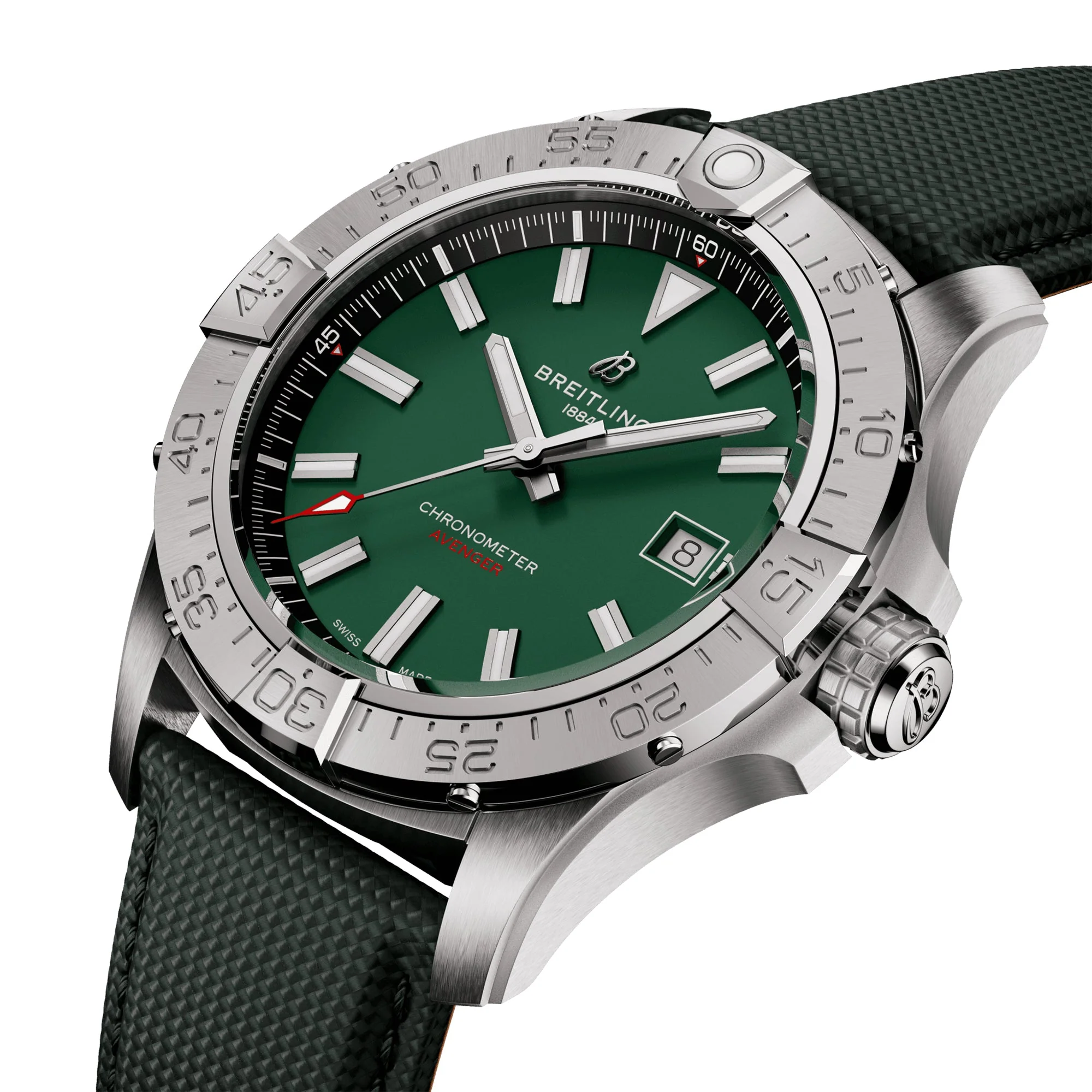Avenger 42mm Green Dial Automatic Strap Watch - Image 2