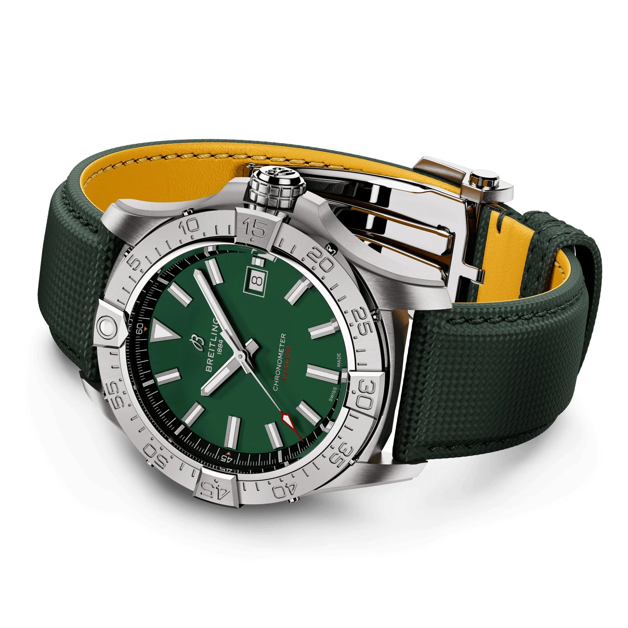 Avenger 42mm Green Dial Automatic Strap Watch - Image 3