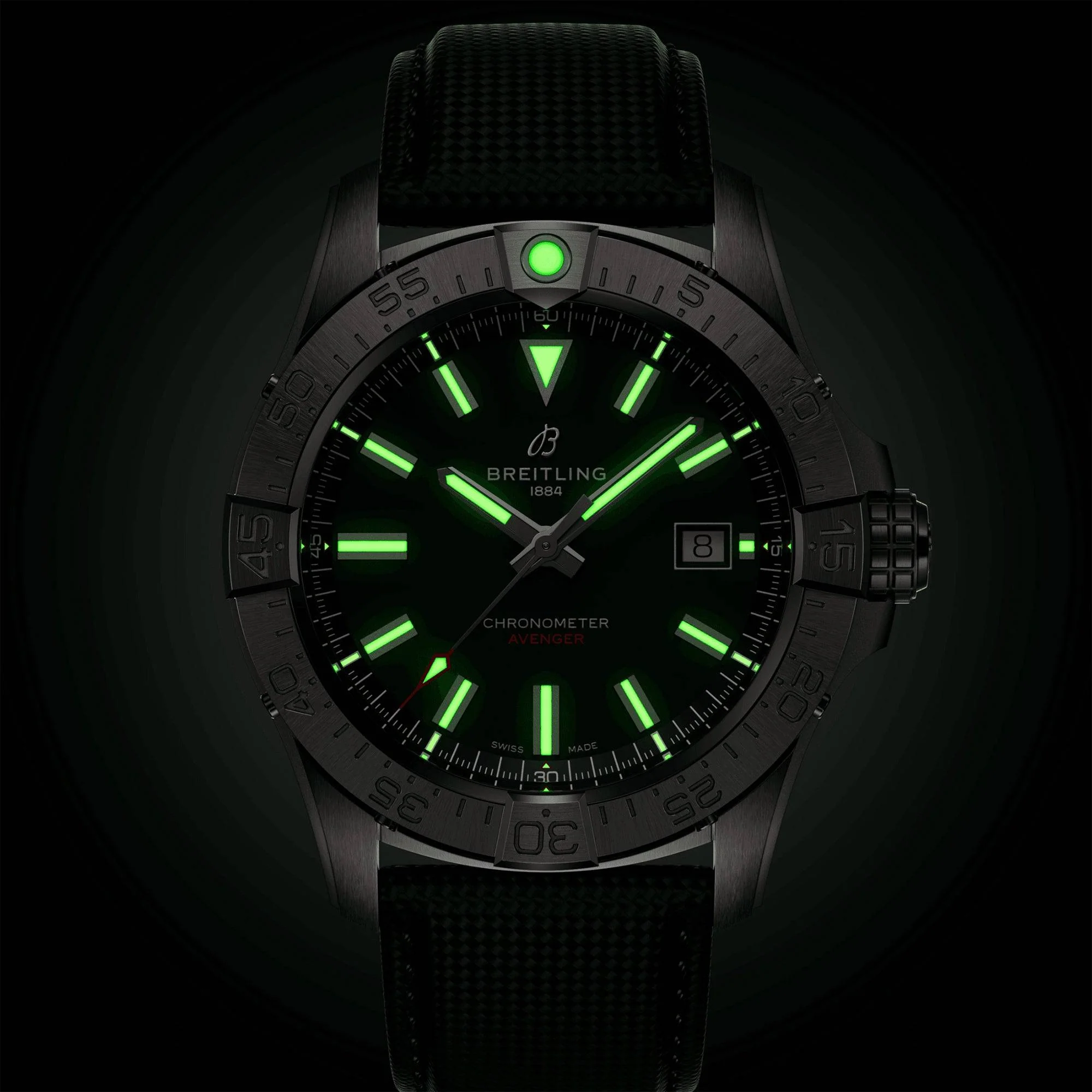 Avenger 42mm Green Dial Automatic Strap Watch - Image 5