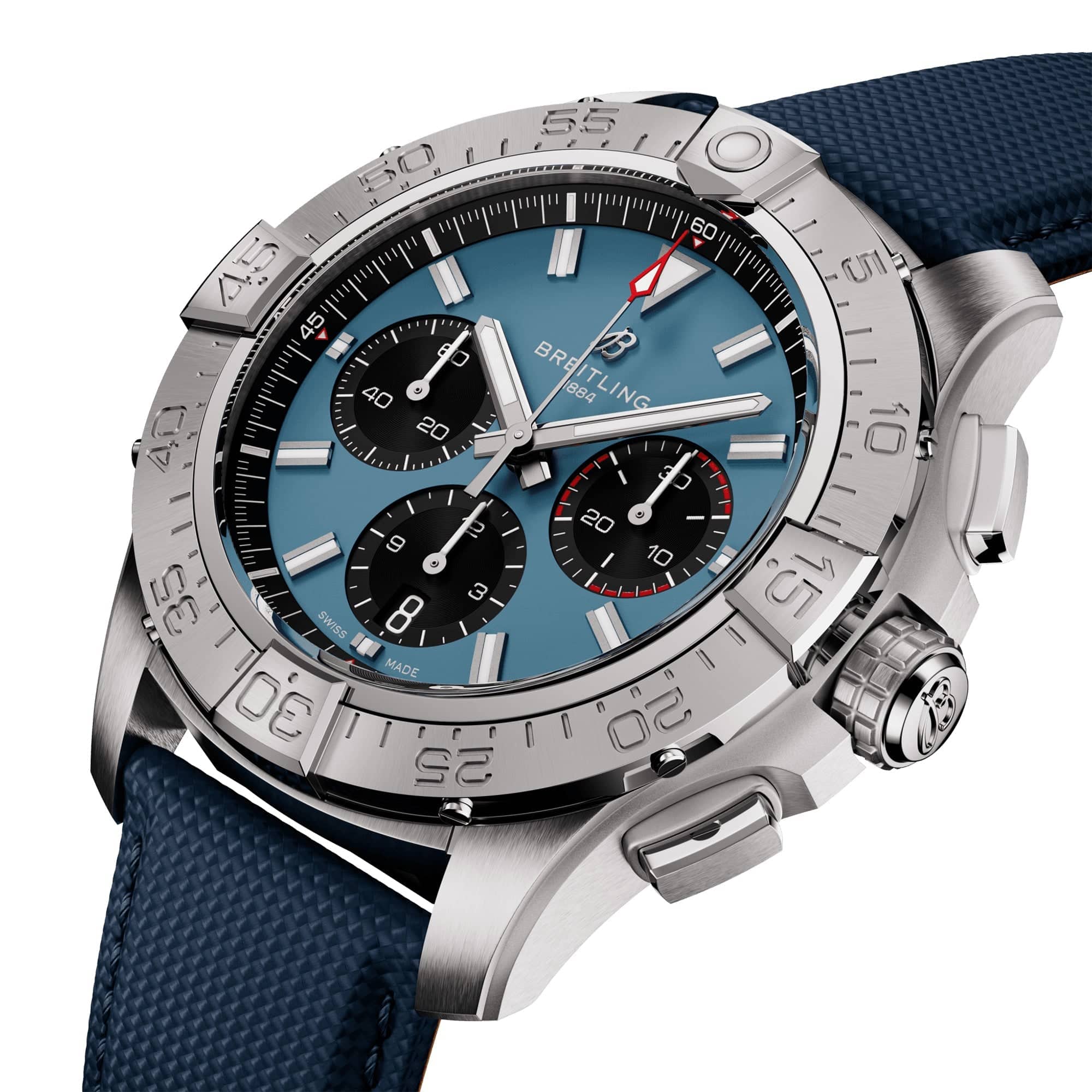 Avenger 44mm Blue Dial Automatic Chronograph Strap Watch - Image 2