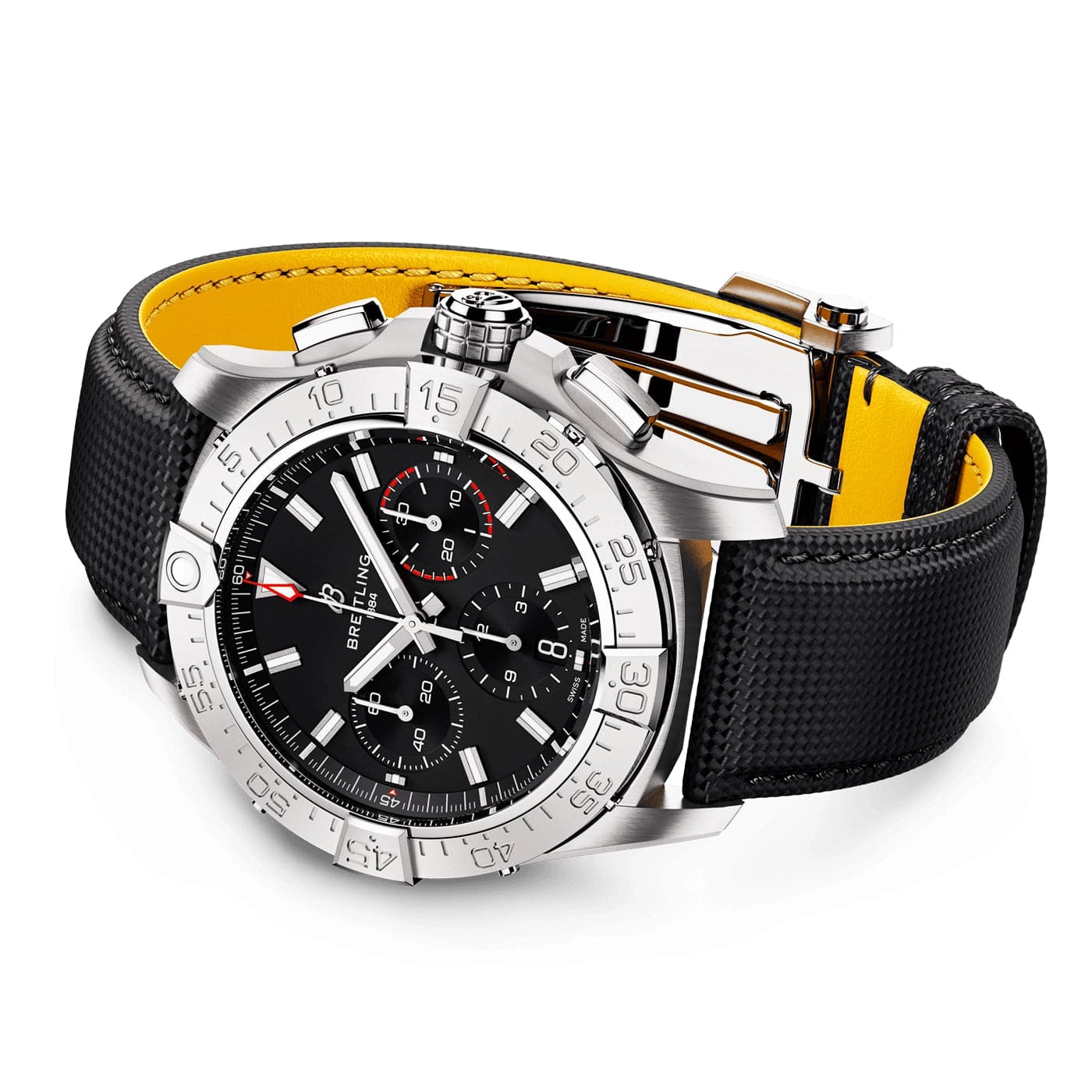 Avenger Chronograph 42mm Black Dial Automatic Strap Watch - Image 3