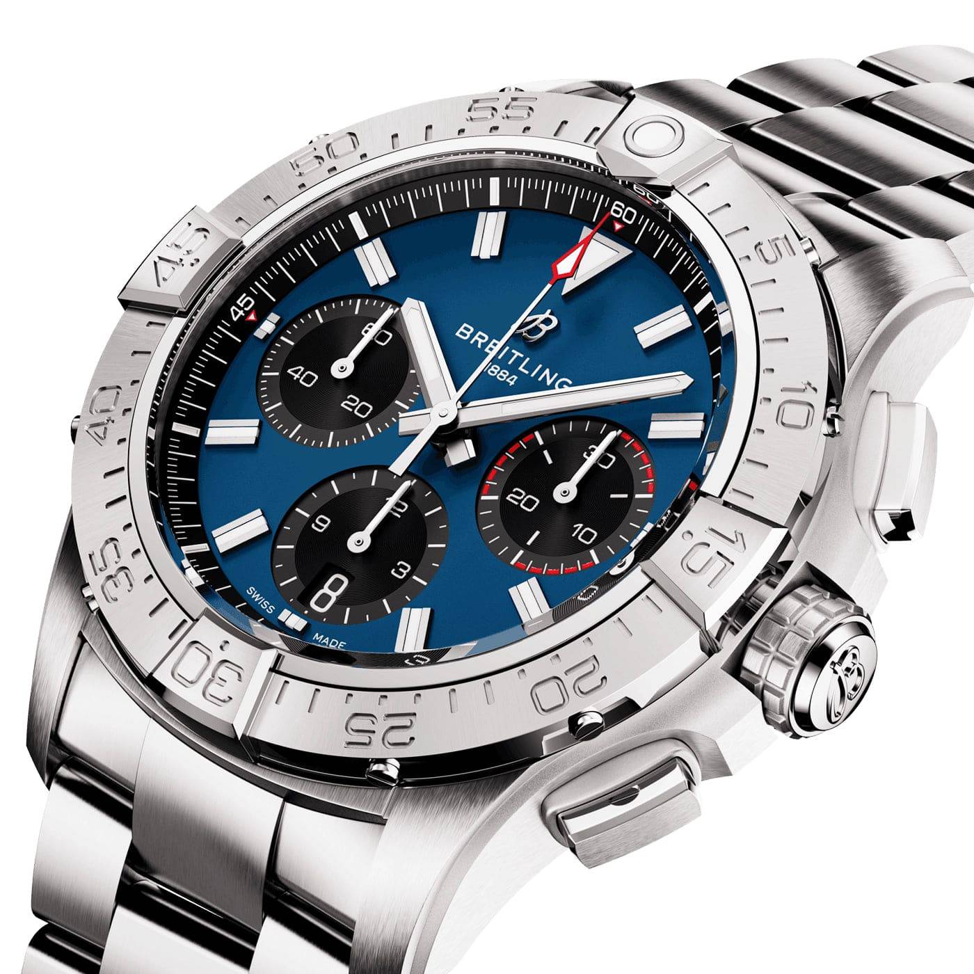 Avenger Chronograph 42mm Blue Dial Automatic Bracelet Watch - Image 2