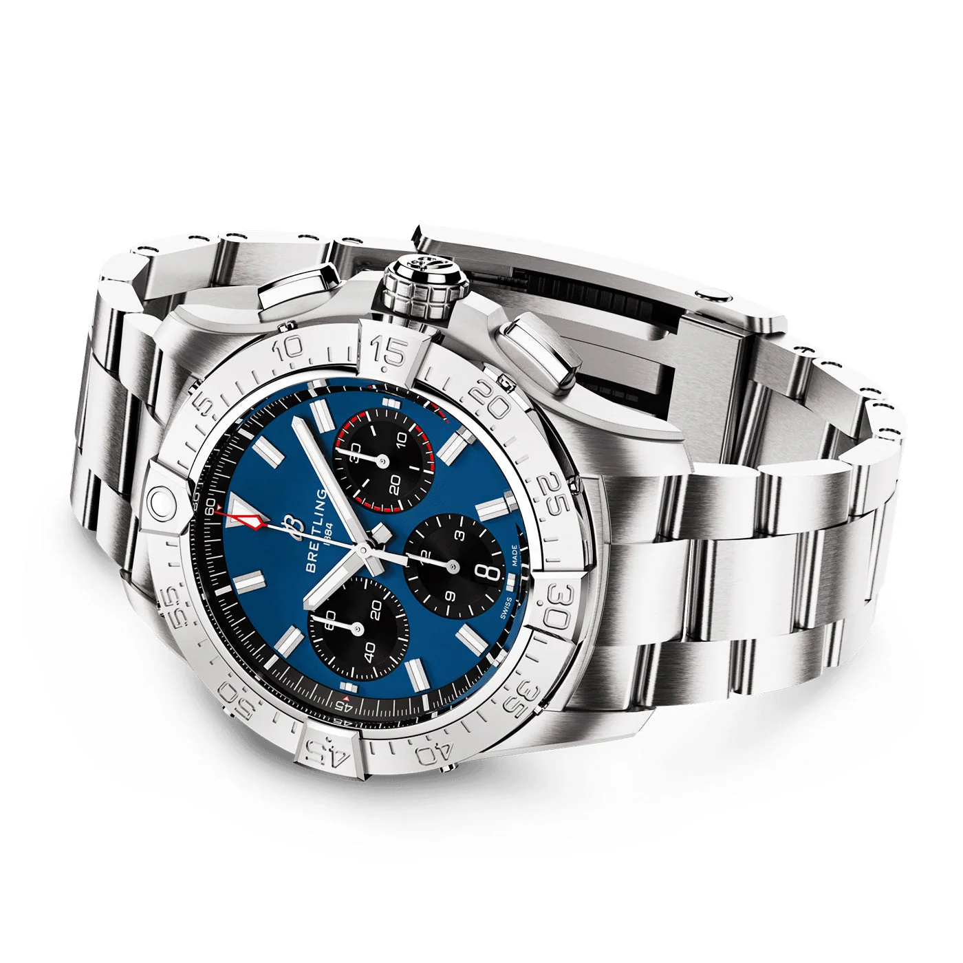 Avenger Chronograph 42mm Blue Dial Automatic Bracelet Watch - Image 3