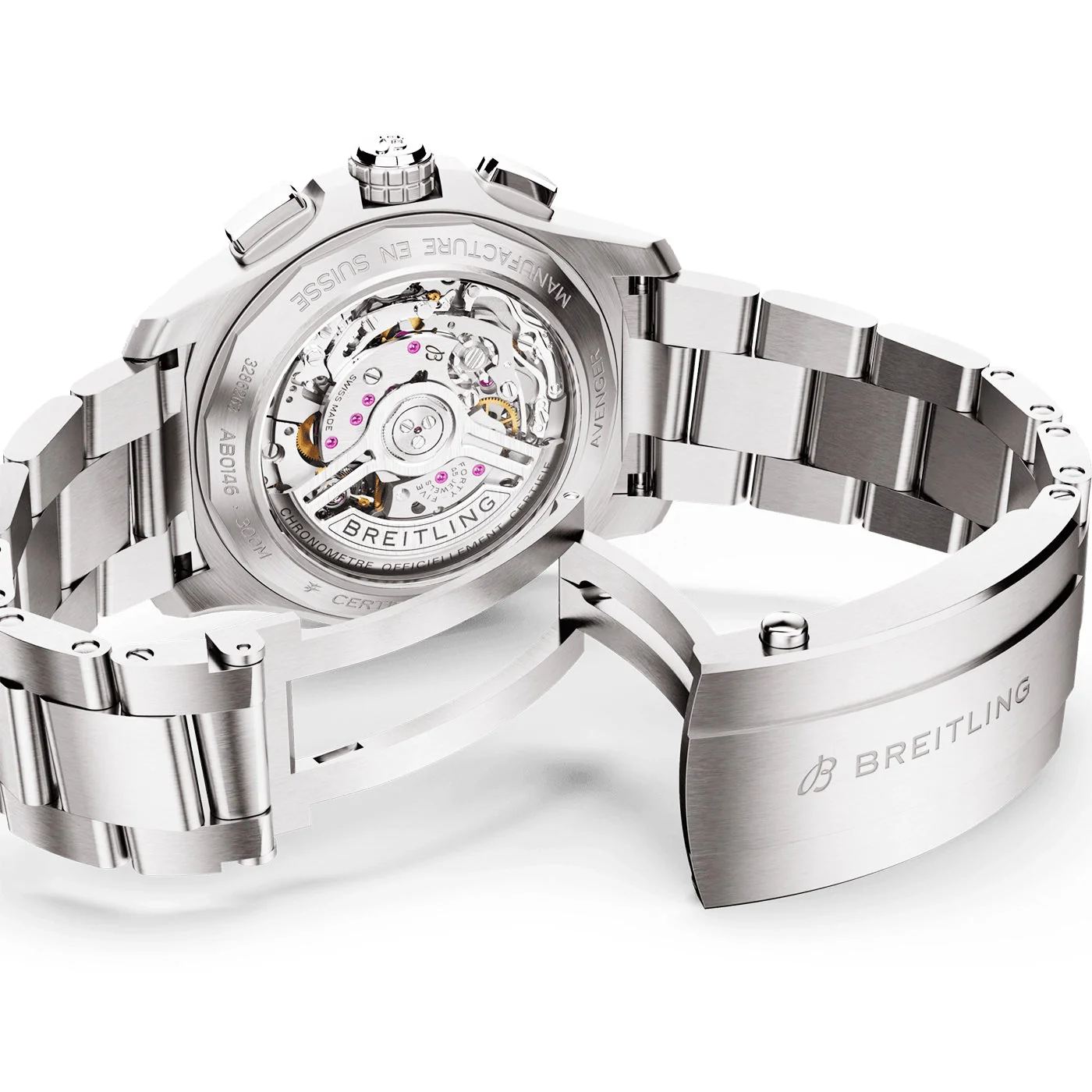 Avenger Chronograph 42mm Blue Dial Automatic Bracelet Watch - Image 4