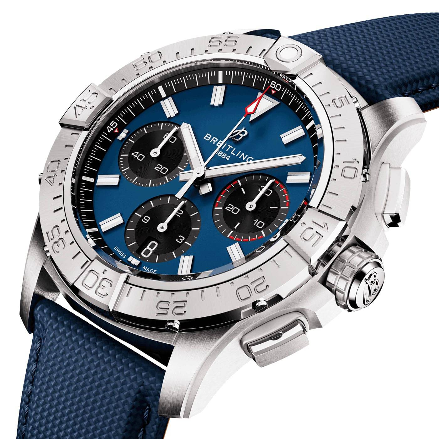 Avenger Chronograph 42mm Blue Dial Automatic Strap Watch - Image 2