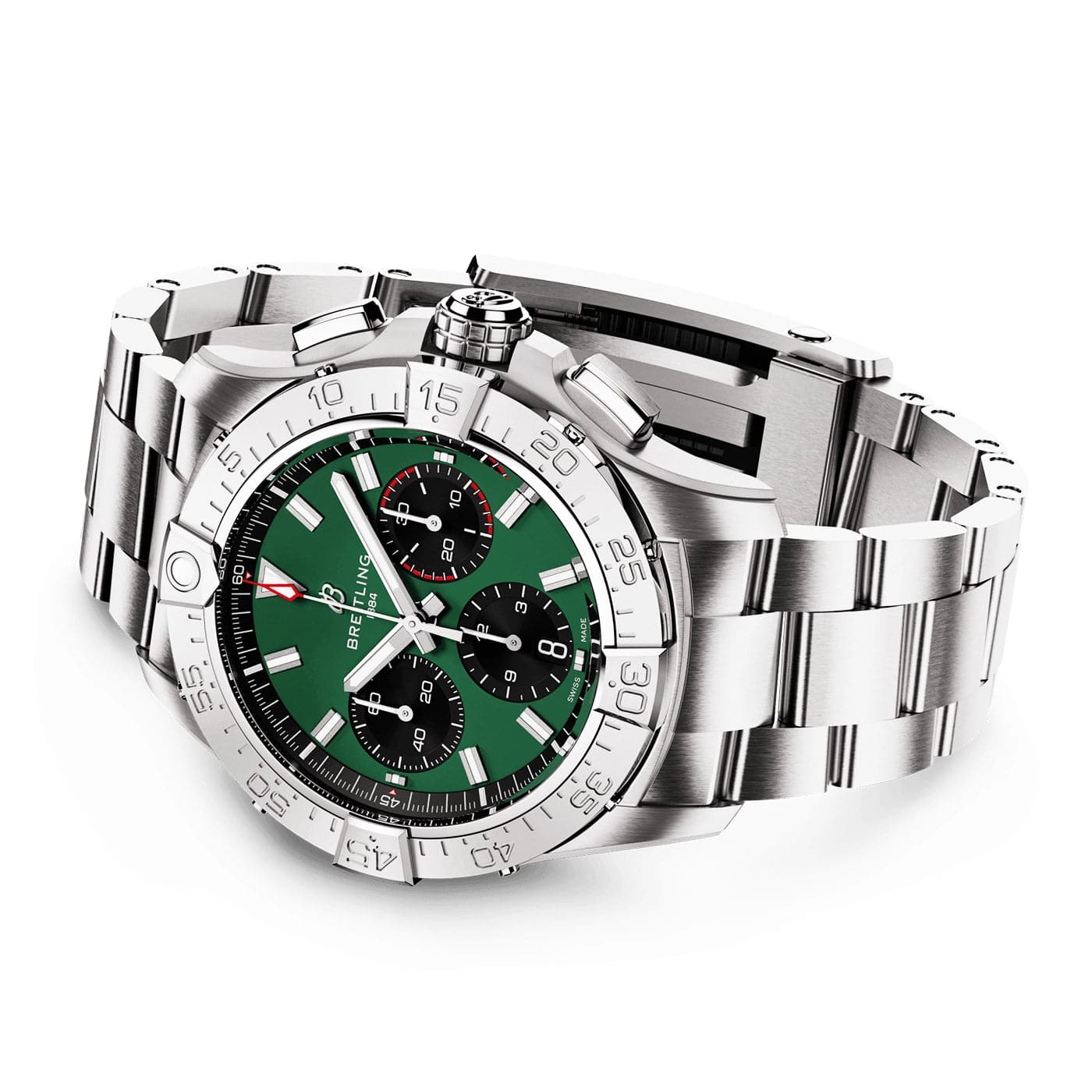 Avenger Chronograph 42mm Green Dial Automatic Bracelet Watch - Image 3