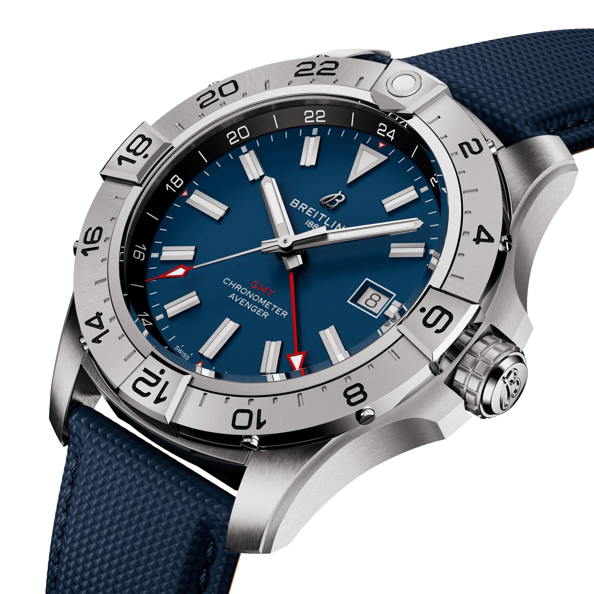 Avenger GMT 44mm Blue Dial Automatic Strap Watch - Image 2