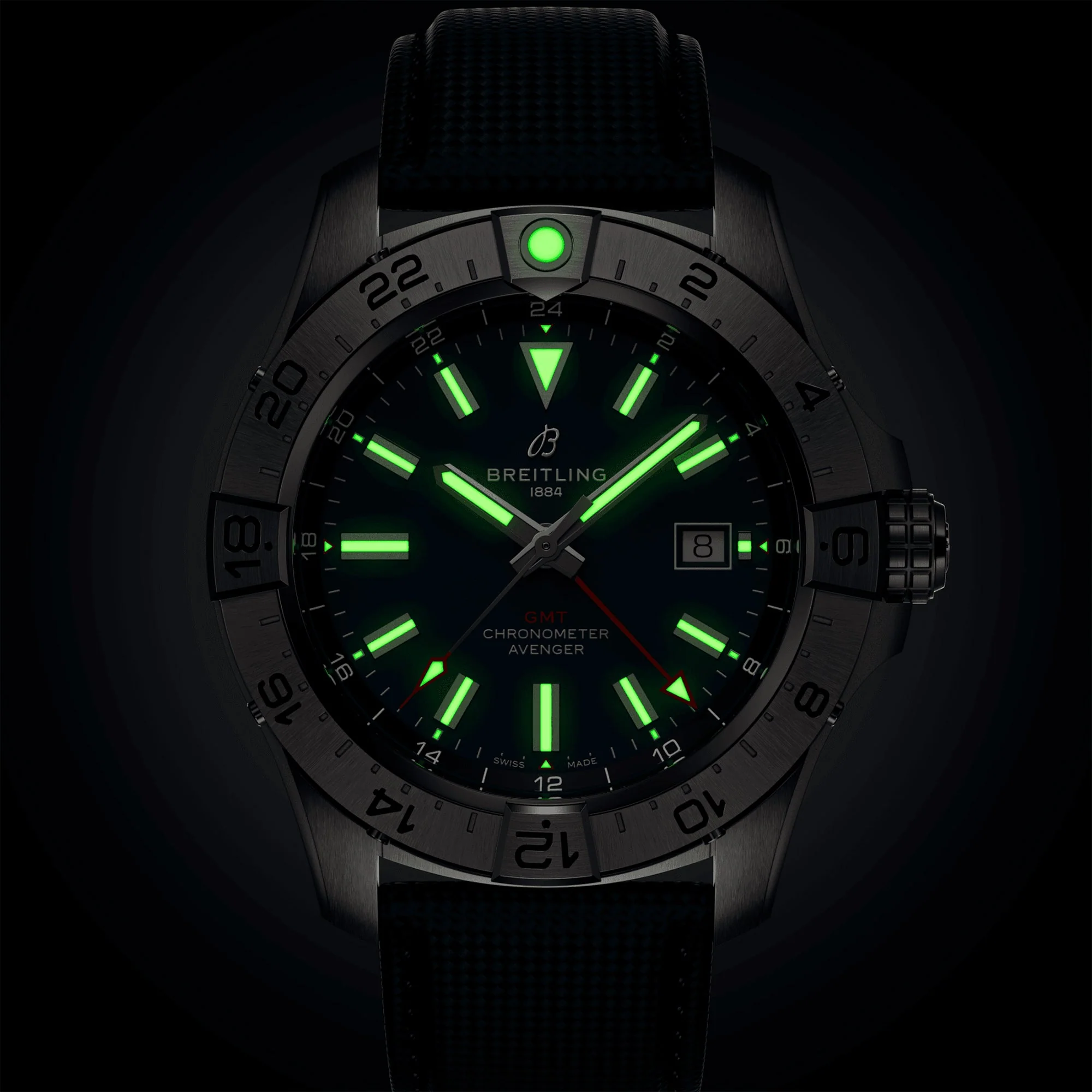 Avenger GMT 44mm Blue Dial Automatic Strap Watch - Image 6